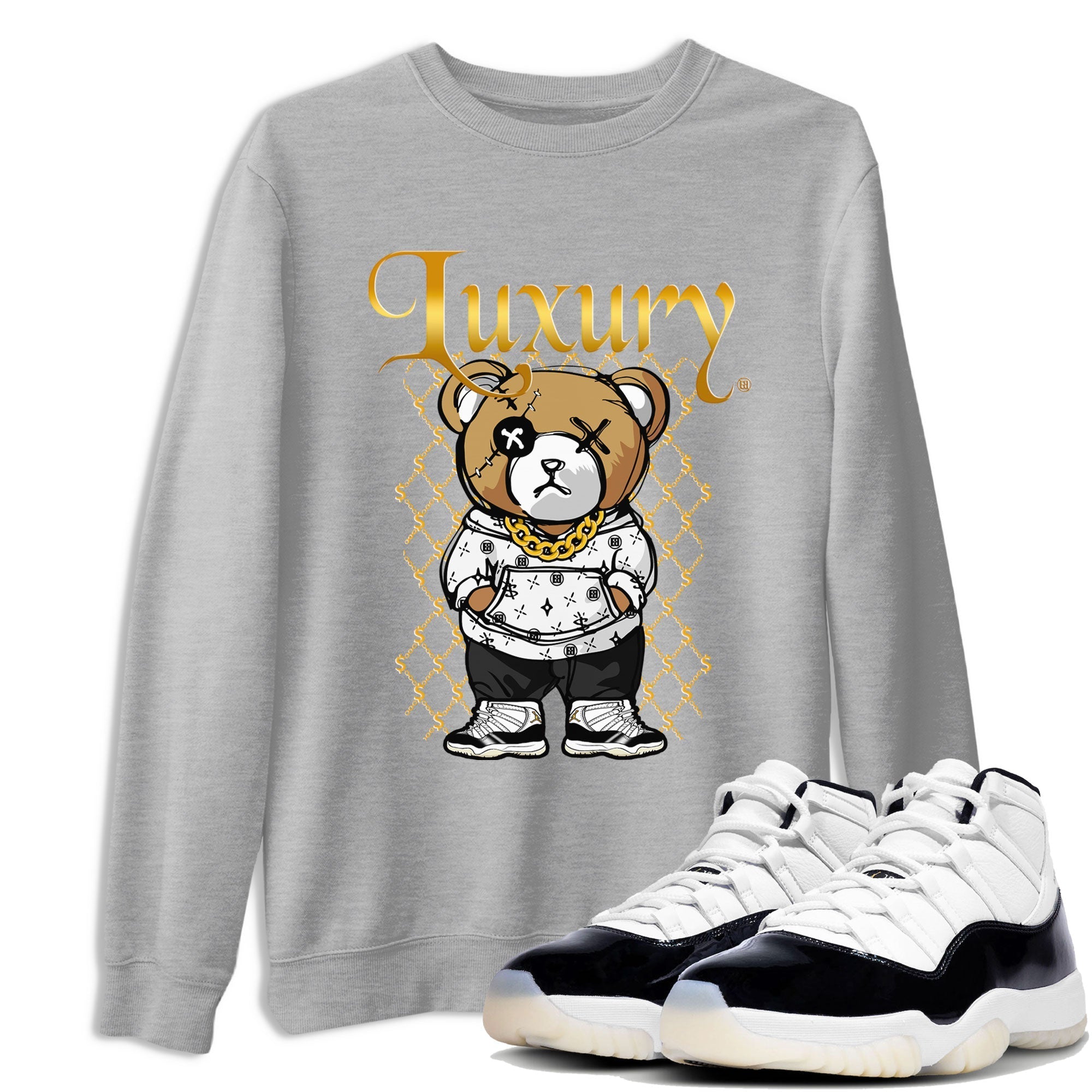 Luxury Bear snkmatch Tees - Air Jordan 11 Gratitude