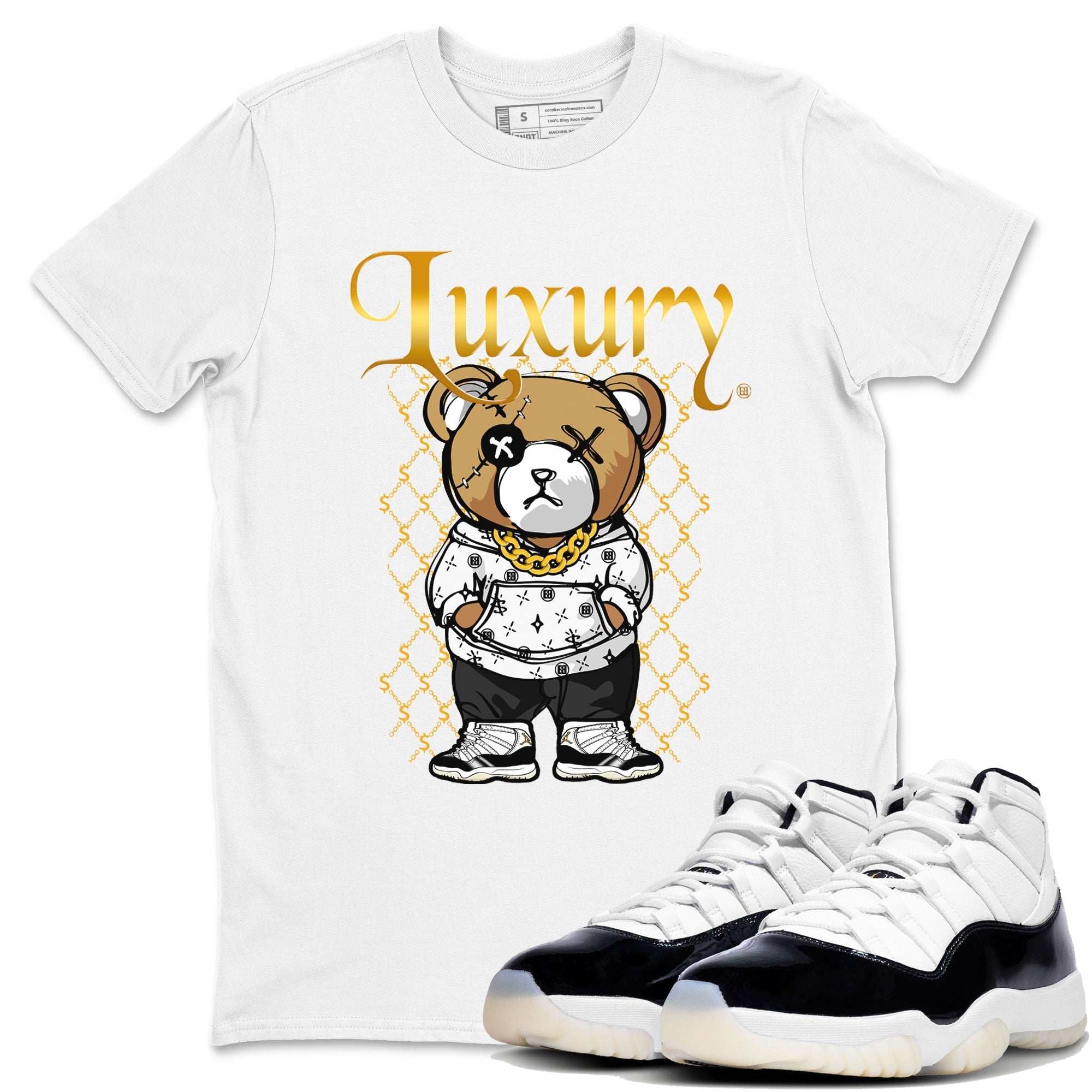 Luxury Bear snkmatch Tees - Air Jordan 11 Gratitude