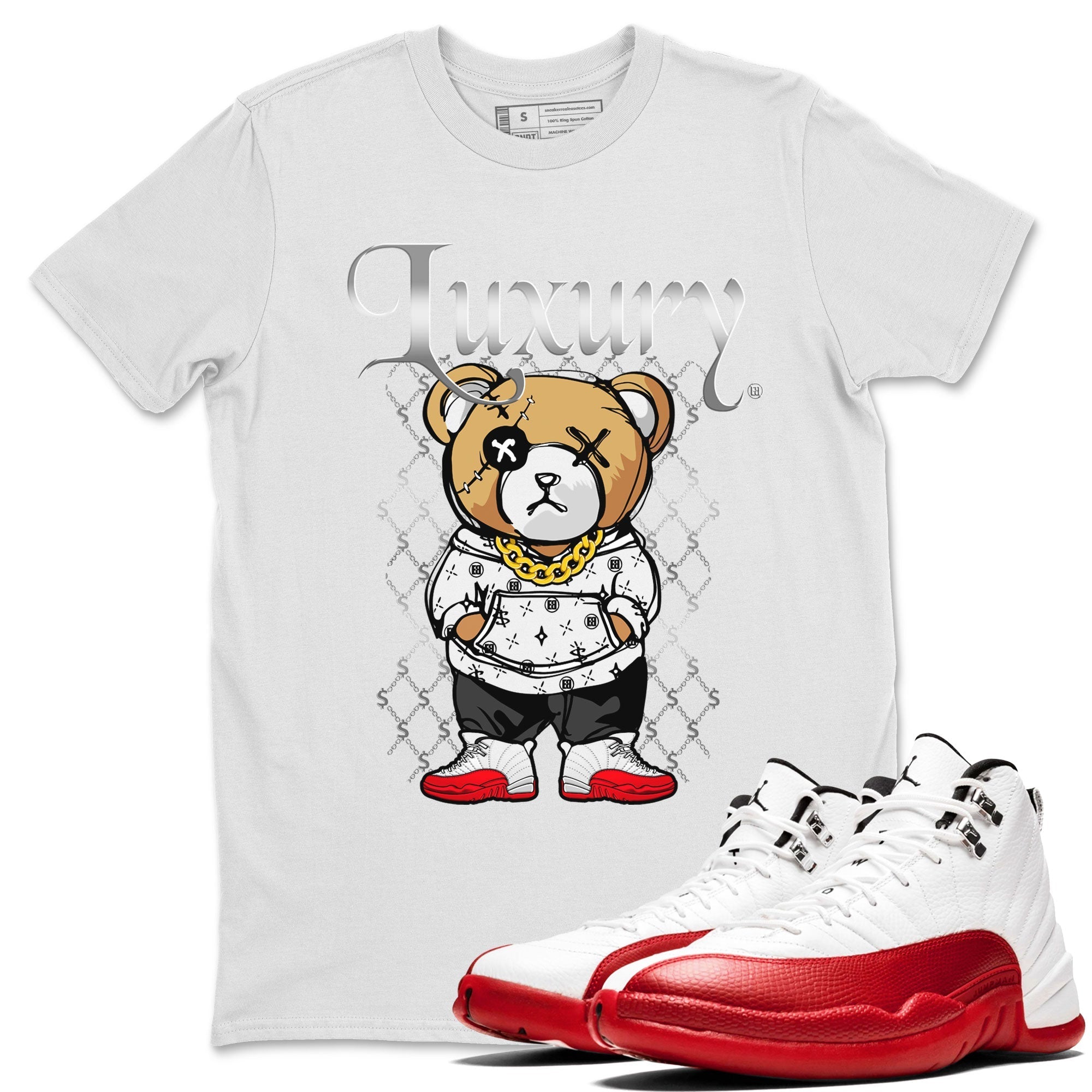 Luxury Bear snkmatch Tee - Air Jordan 12 Cherry