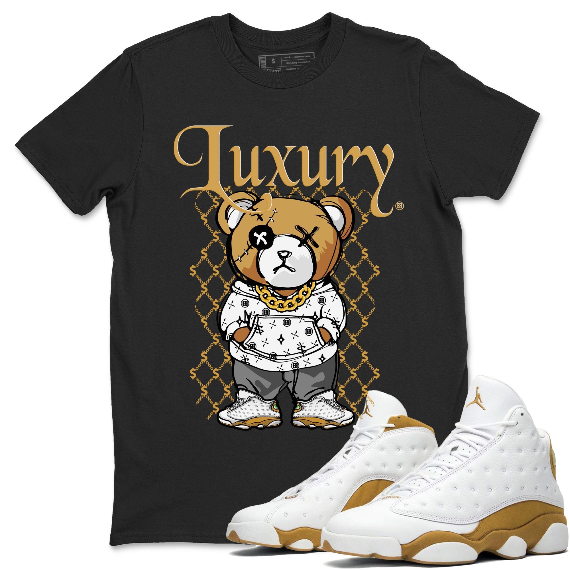 Luxury Bear snkmatch Tee - Air Jordan 13 Wheat