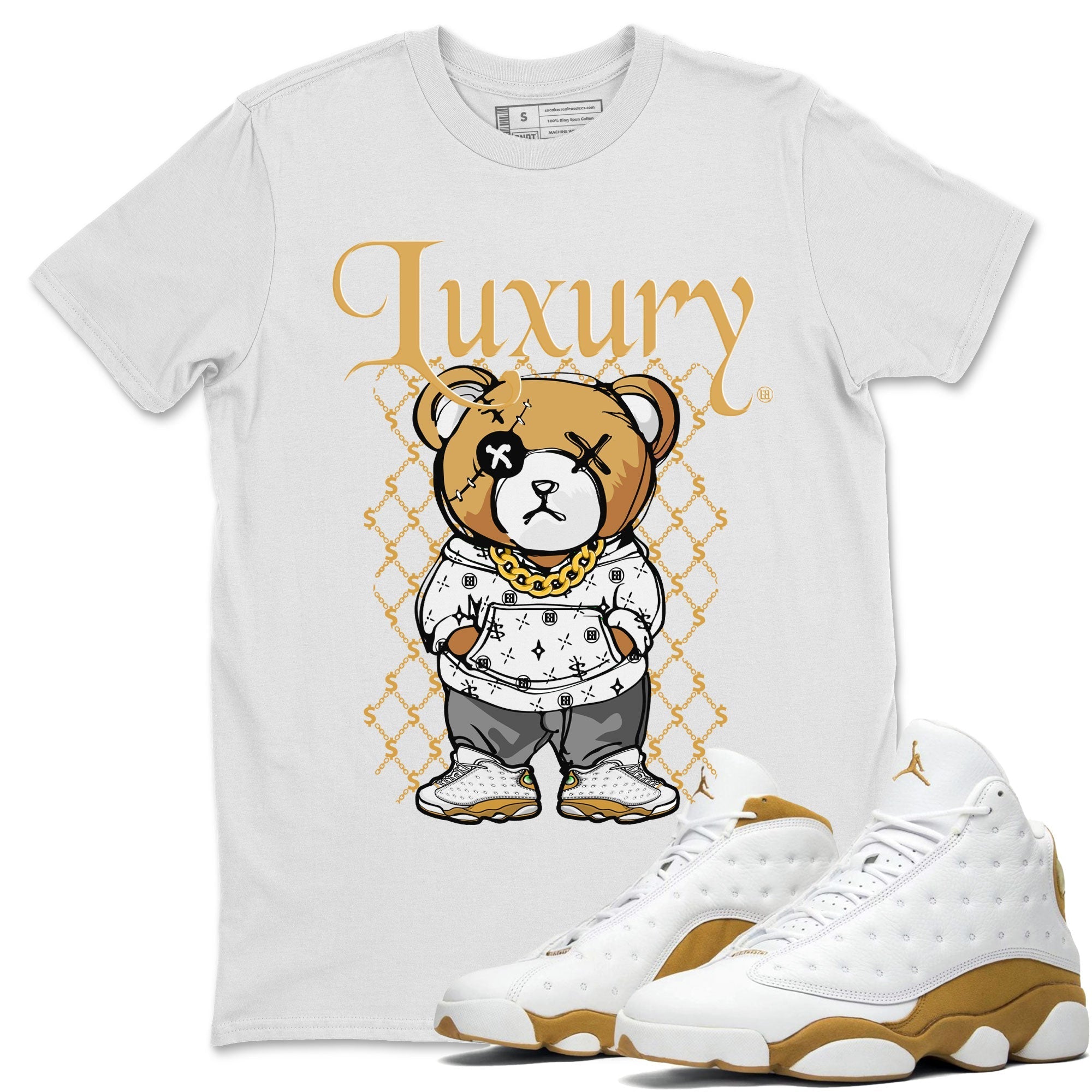 Luxury Bear snkmatch Tee - Air Jordan 13 Wheat