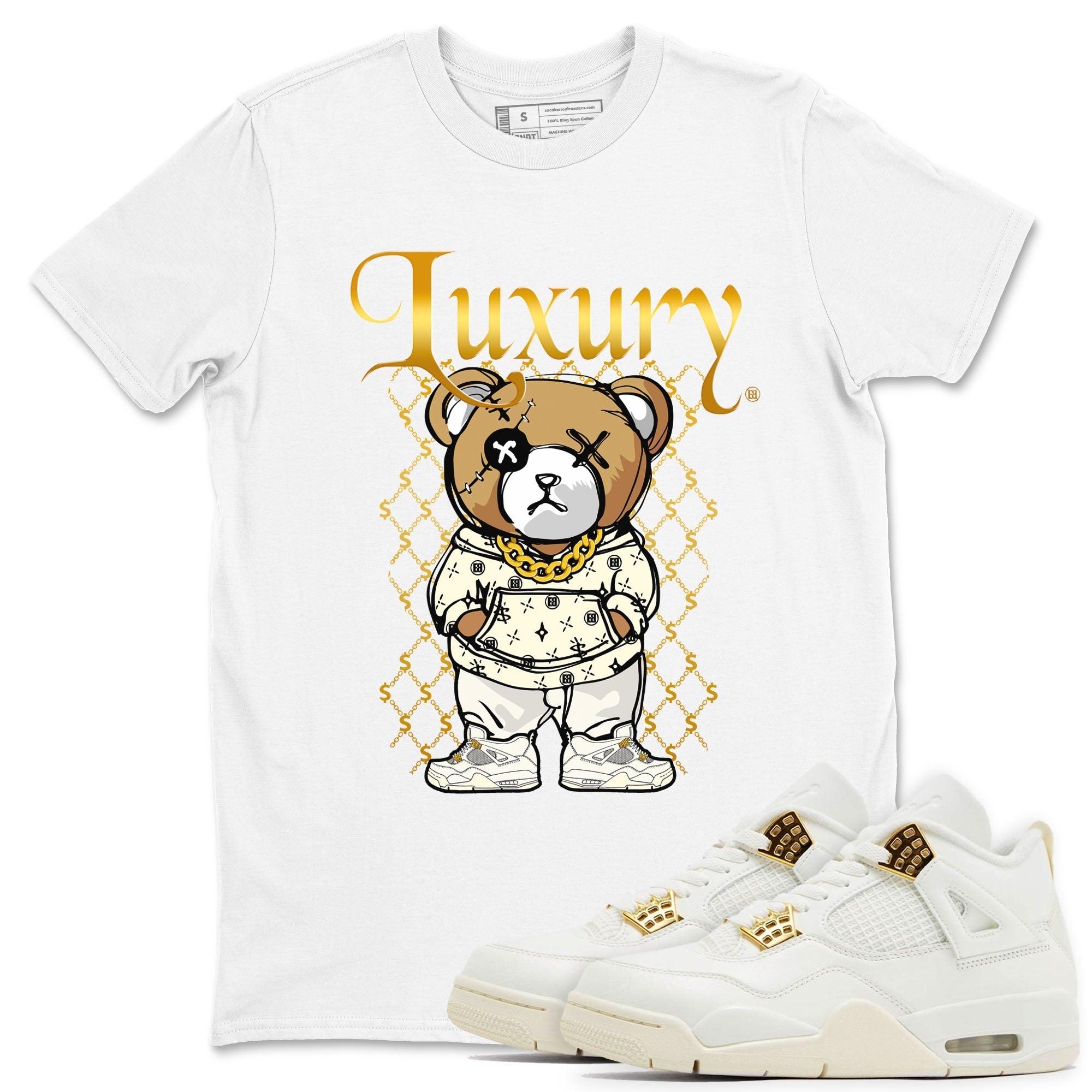 Luxury Bear snkmatch Tees - Air Jordan 4 Sail 2024