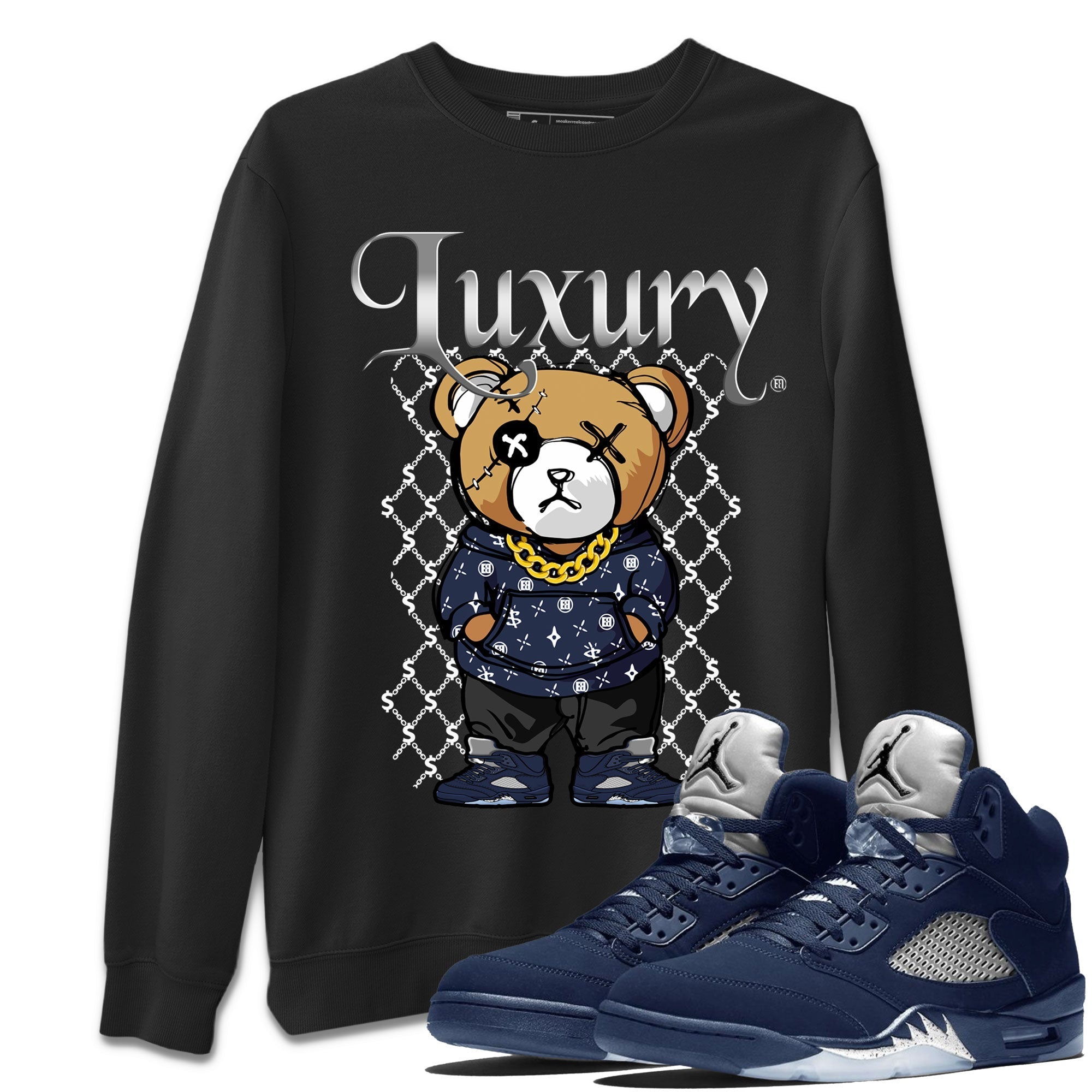 Luxury Bear snkmatch Tee - Air Jordan 5 Georgetown