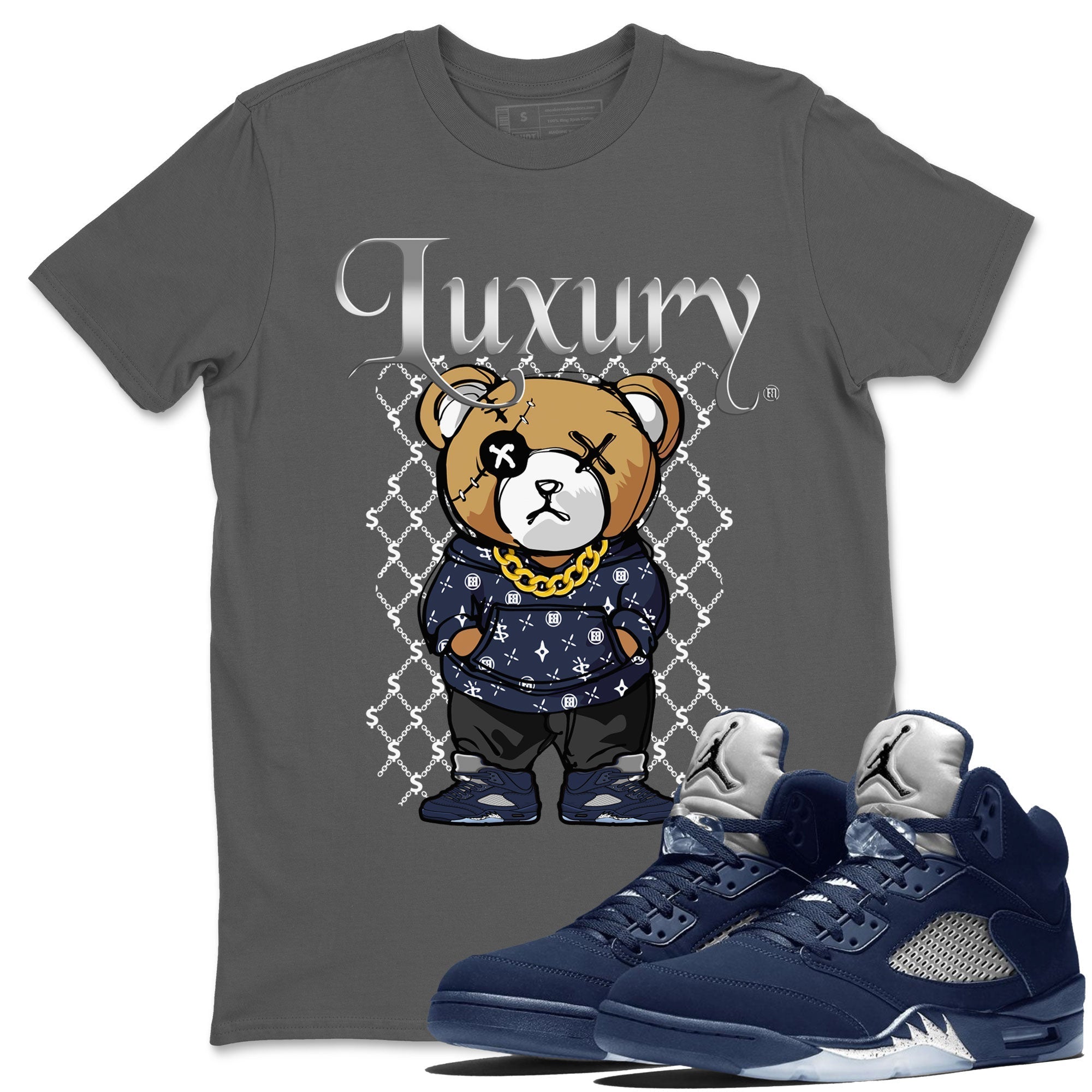 Luxury Bear snkmatch Tee - Air Jordan 5 Georgetown