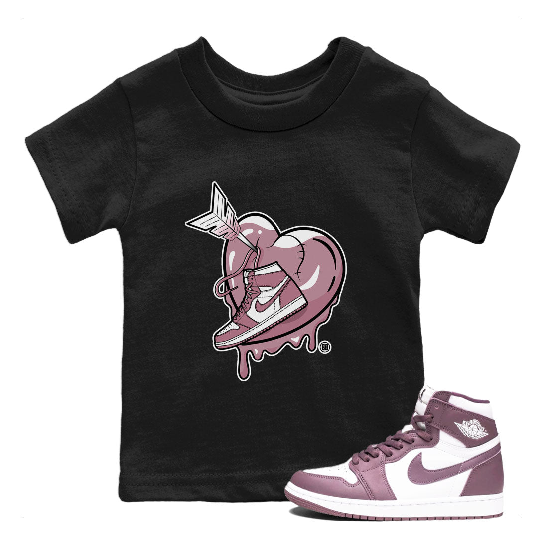 Mad In Love snkmatch Tee Kids - Air Jordan 1 Mauve