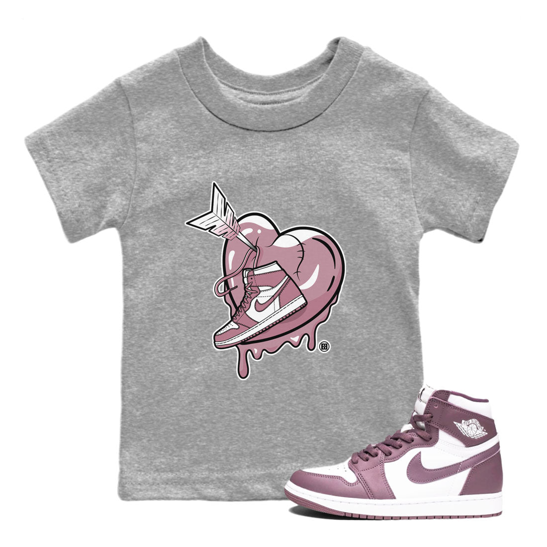 Mad In Love snkmatch Tee Kids - Air Jordan 1 Mauve