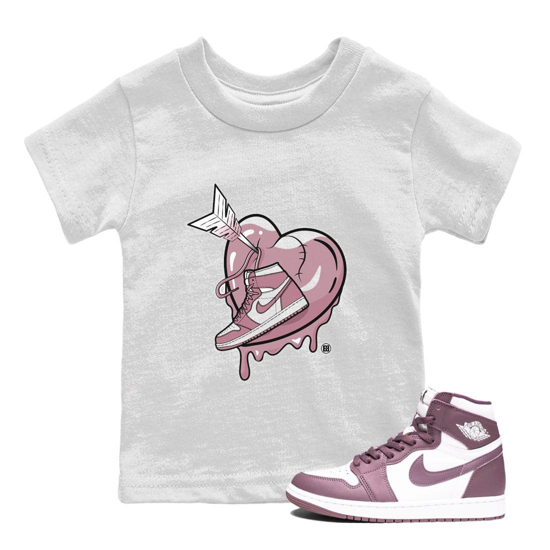 Mad In Love snkmatch Tee Kids - Air Jordan 1 Mauve