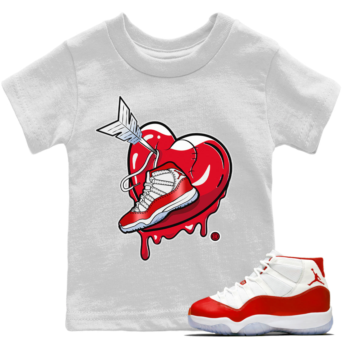 Mad In Love Kids Tops - Air Jordan 11 Cherry