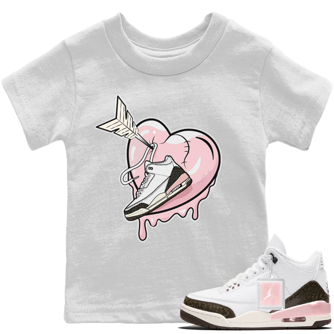 Mad In Love Kids Tops - Air Jordan 3 Atmosphere