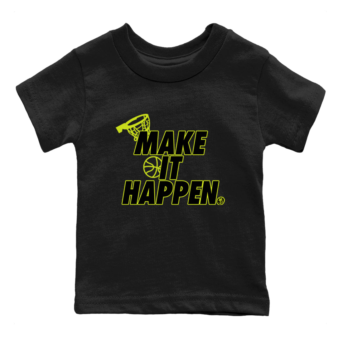 Make It Happen snkmatch Tees Kids - Air Foamposite One Black Volt