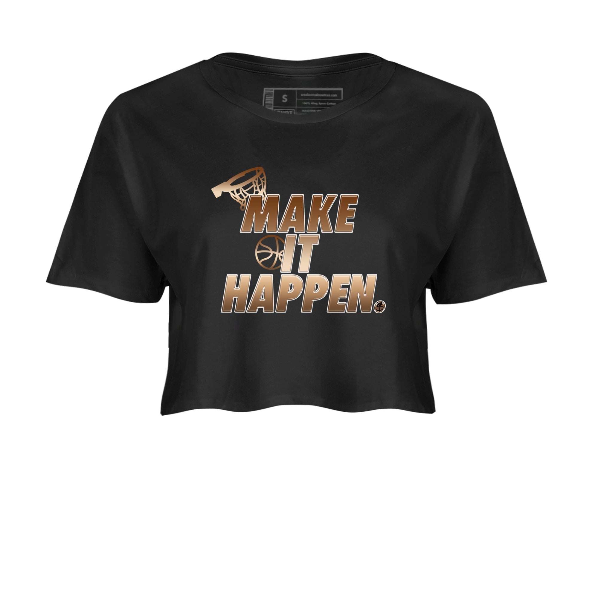 Make It Happen snkmatch Women's Top - Air Foamposite One Metallic Copper