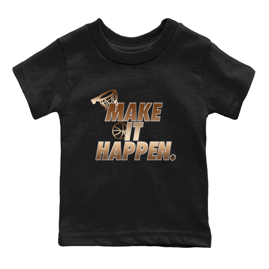 Make It Happen snkmatch Tees Kids - Air Foamposite One Metallic Copper