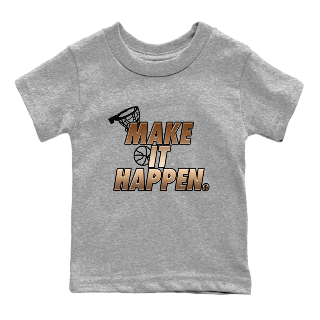 Make It Happen snkmatch Tees Kids - Air Foamposite One Metallic Copper