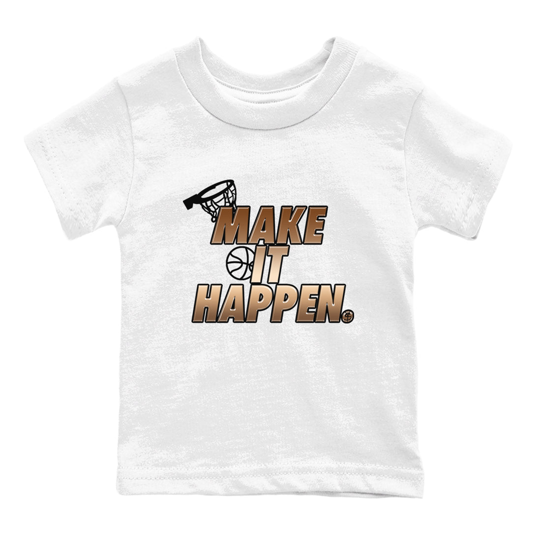 Make It Happen snkmatch Tees Kids - Air Foamposite One Metallic Copper