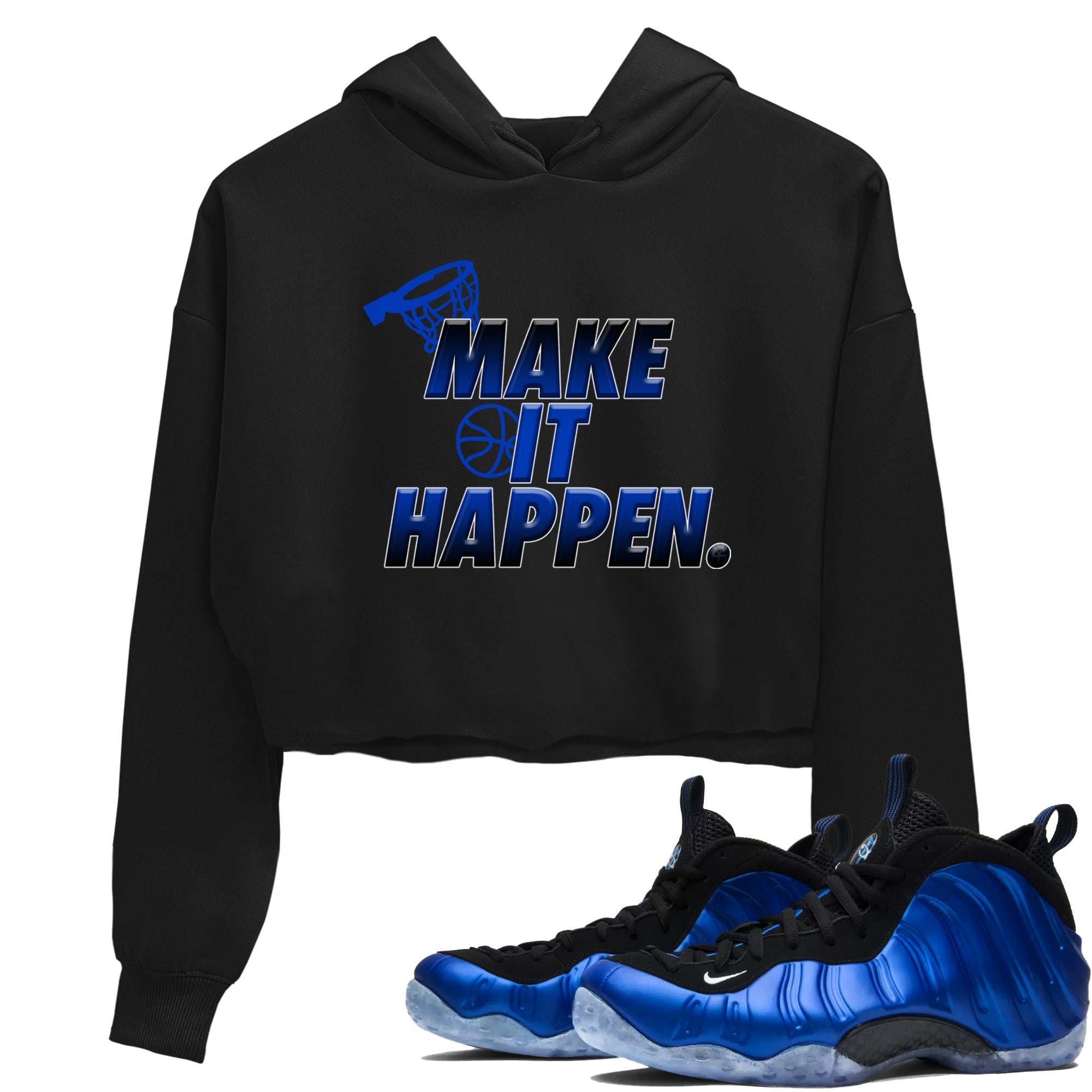 Make It Happen snkmatch Women's Top - Air Foamposite One Royal