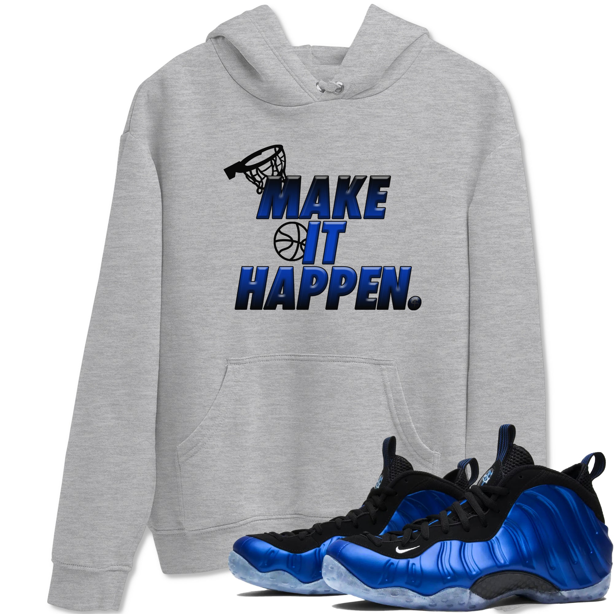 Make It Happen snkmatch Tees - Air Foamposite One Royal