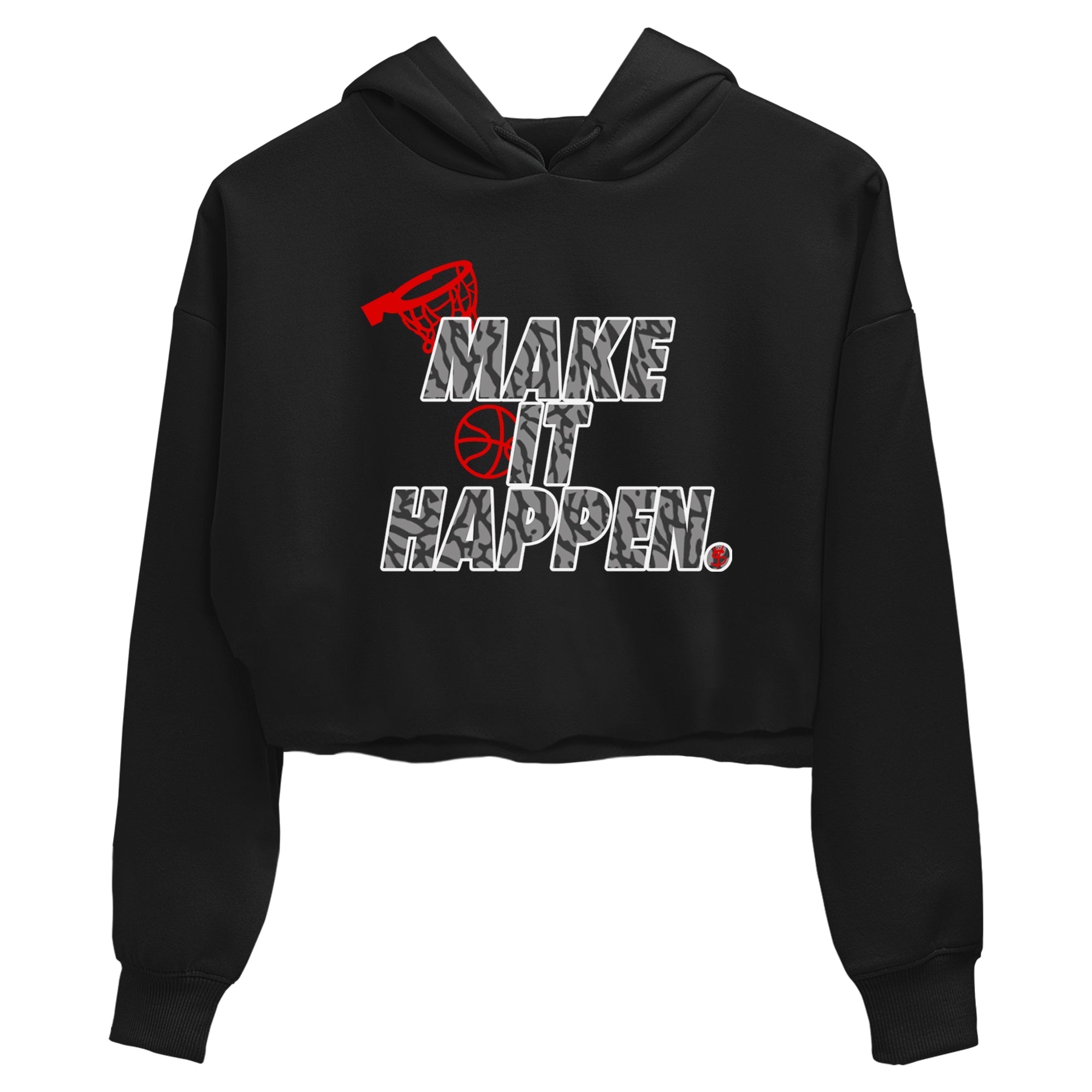 Make It Happen snkmatch Women's Top - Air Jordan 3 Black Cement