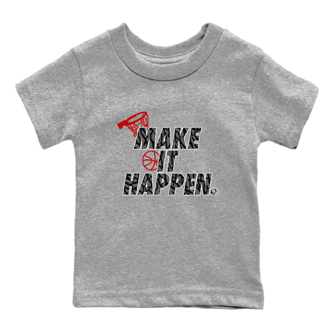 Make It Happen snkmatch Tees Kids - Air Jordan 3 Cement Grey