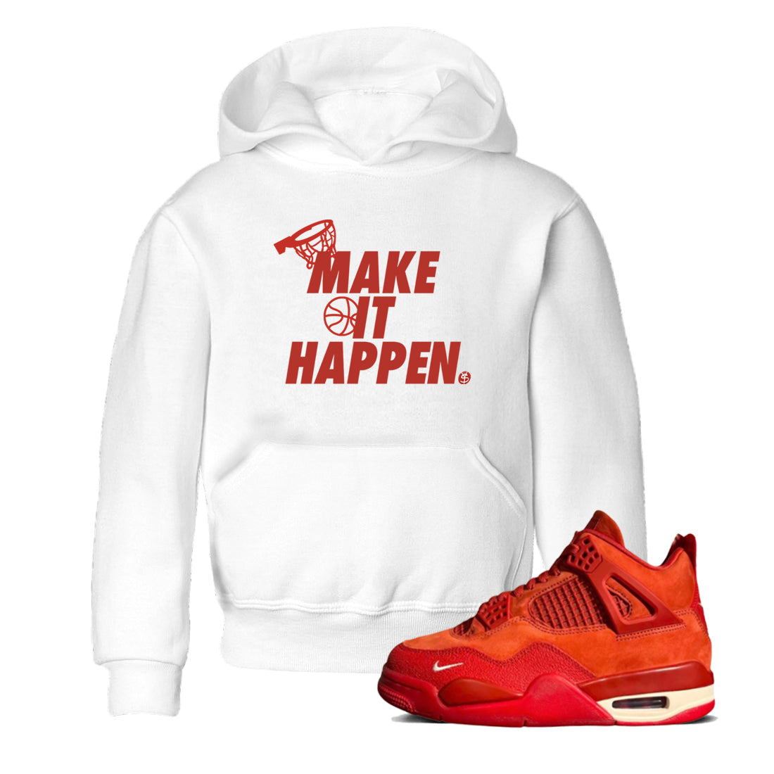 Make It Happen snkmatch Tees Kids - Air Jordan 4 Brick By Brick