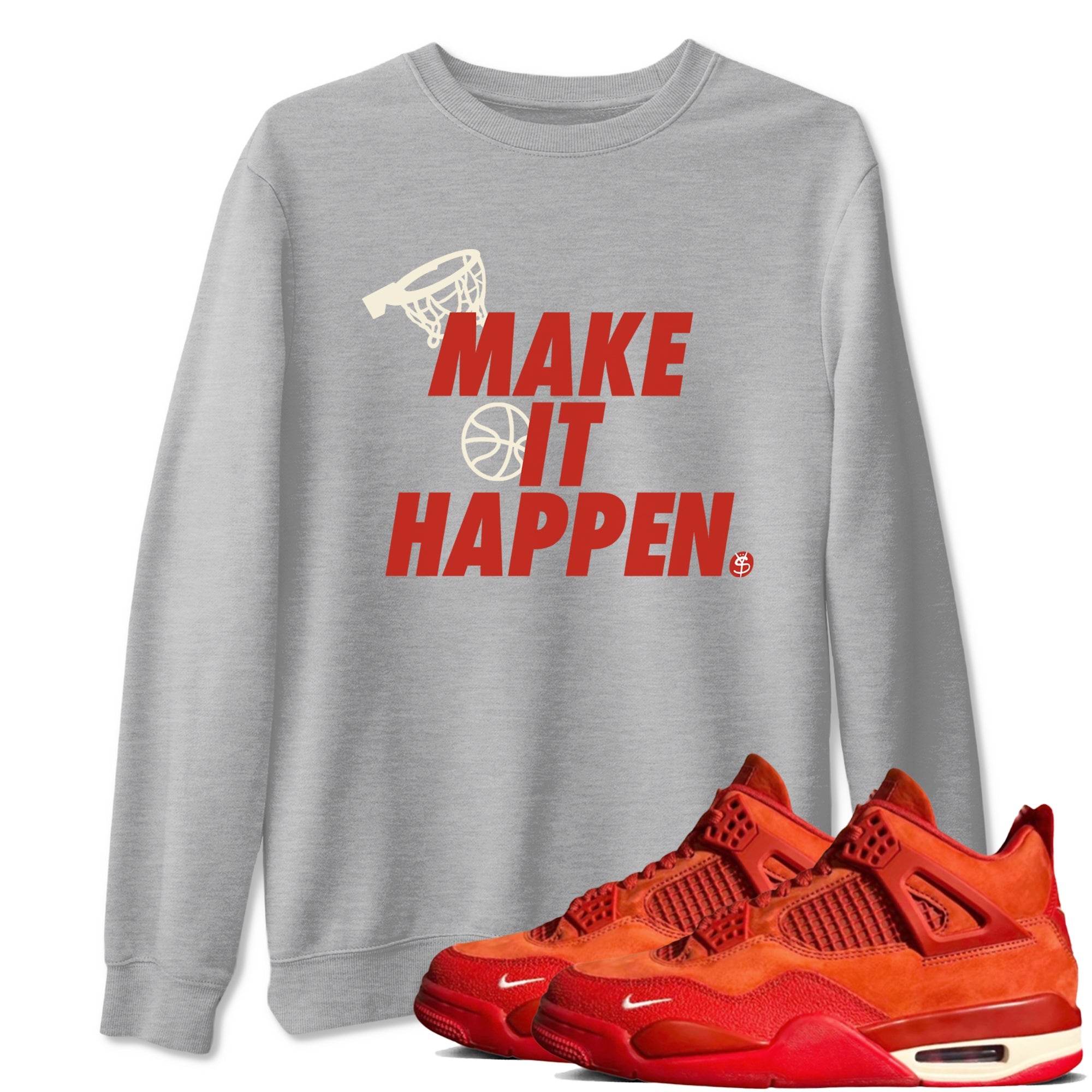 Make It Happen snkmatch Tees - Air Jordan 4 Brick By Brick