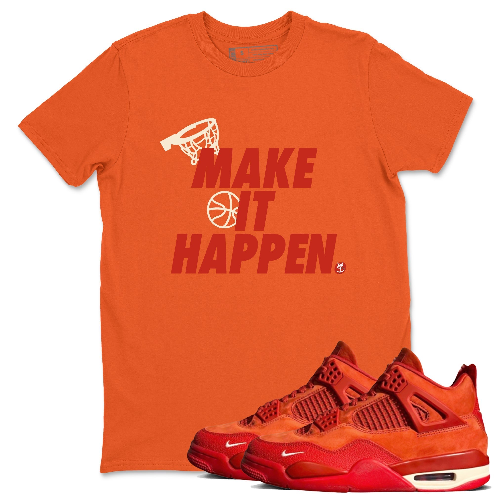 Make It Happen snkmatch Tees - Air Jordan 4 Brick By Brick