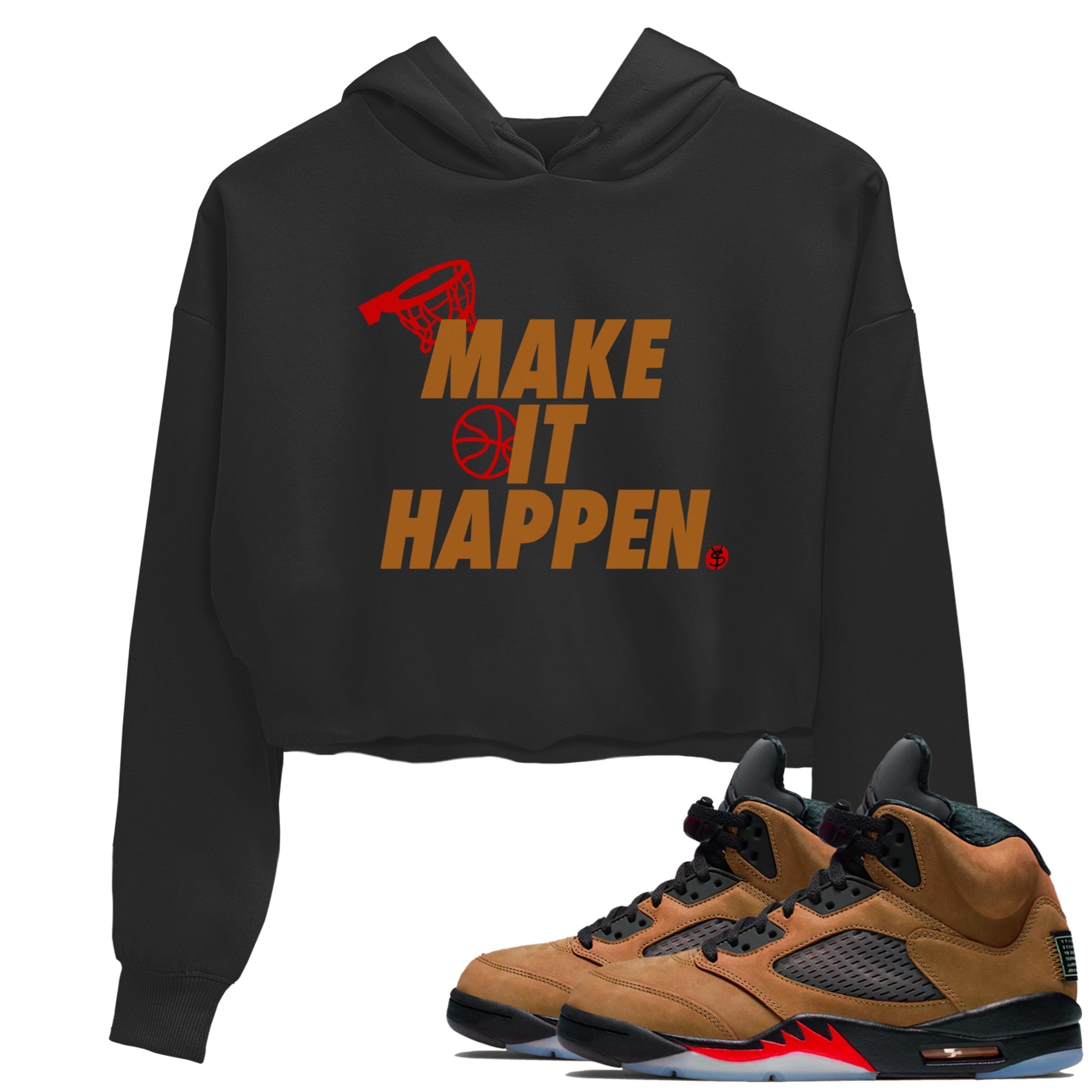 Make It Happen snkmatch Women's Top - Air Jordan 5 Archaeo Brown