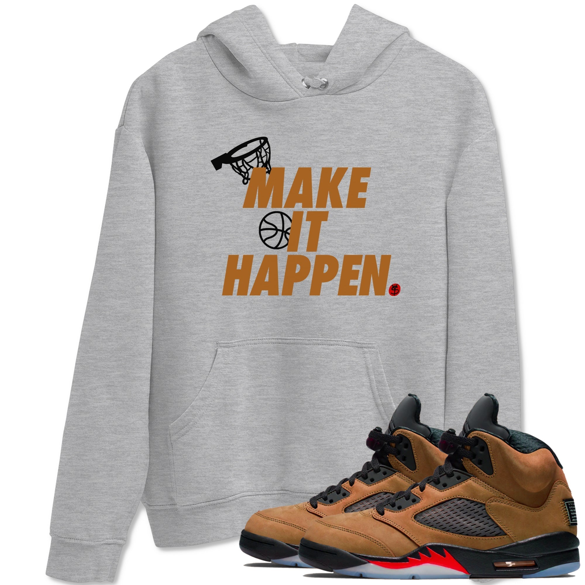Make It Happen snkmatch Tees - Air Jordan 5 Archaeo Brown