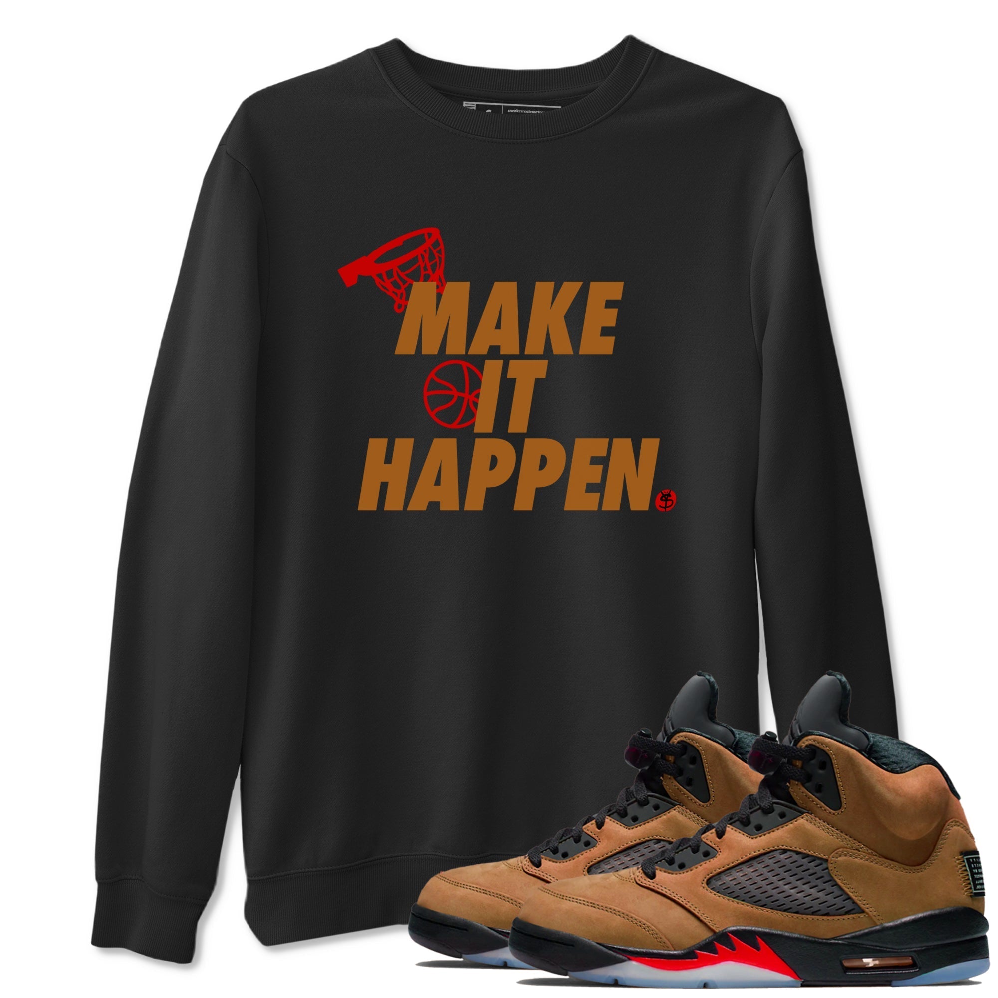 Make It Happen snkmatch Tees - Air Jordan 5 Archaeo Brown