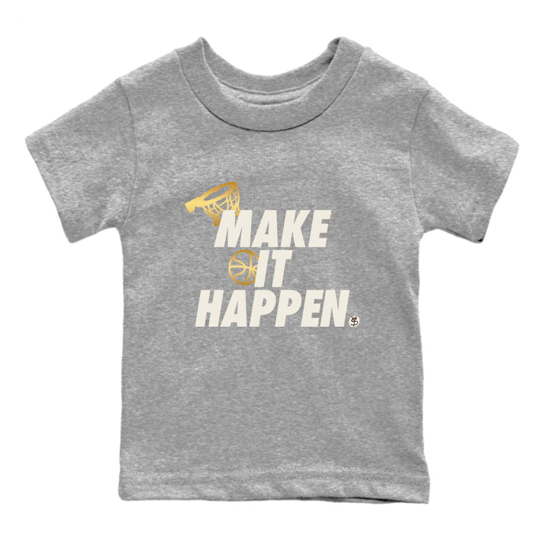 Make It Happen snkmatch Tees Kids - Air Jordan 5 Golden Ticket