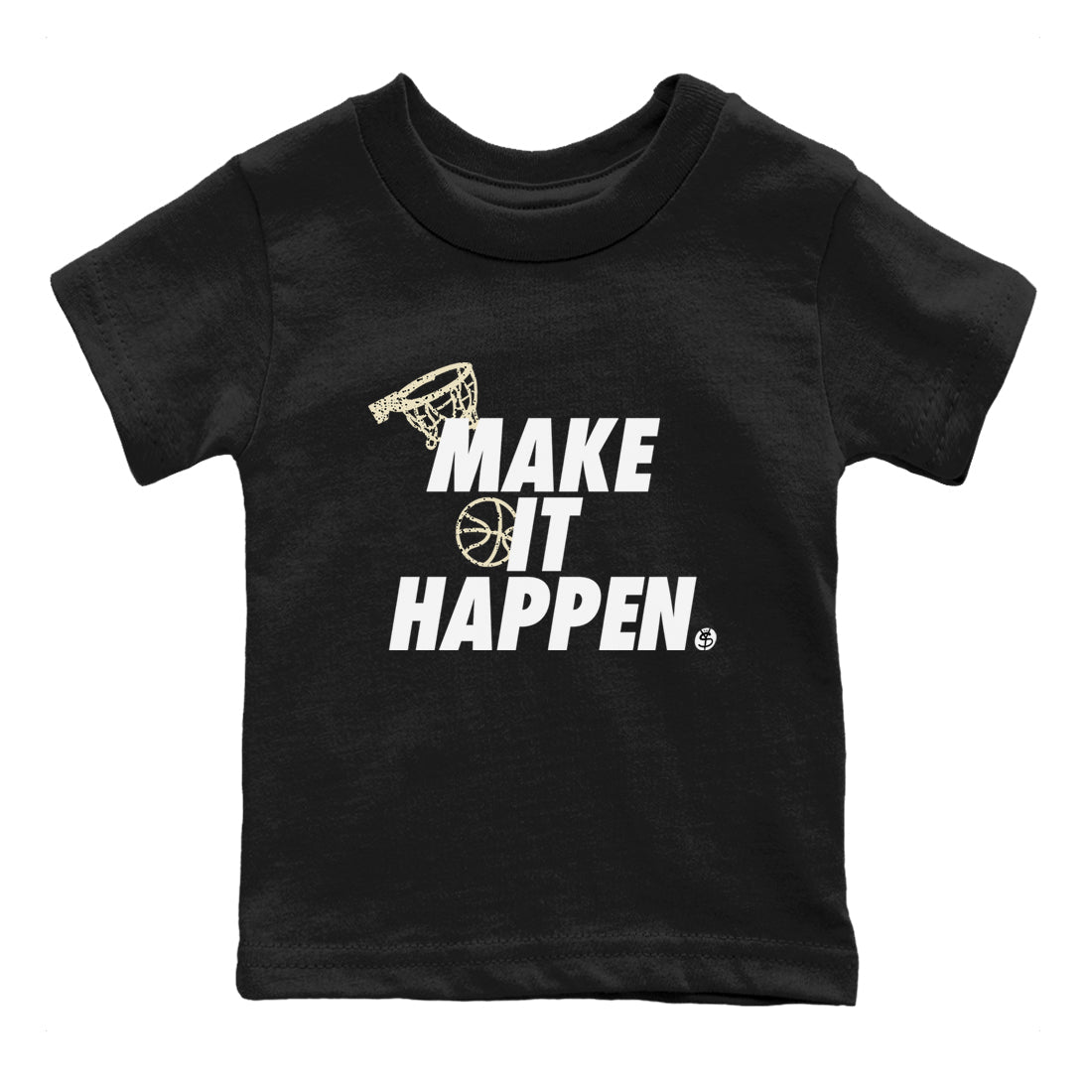 Make It Happen snkmatch Tees Kids - Air Jordan 5 White Black