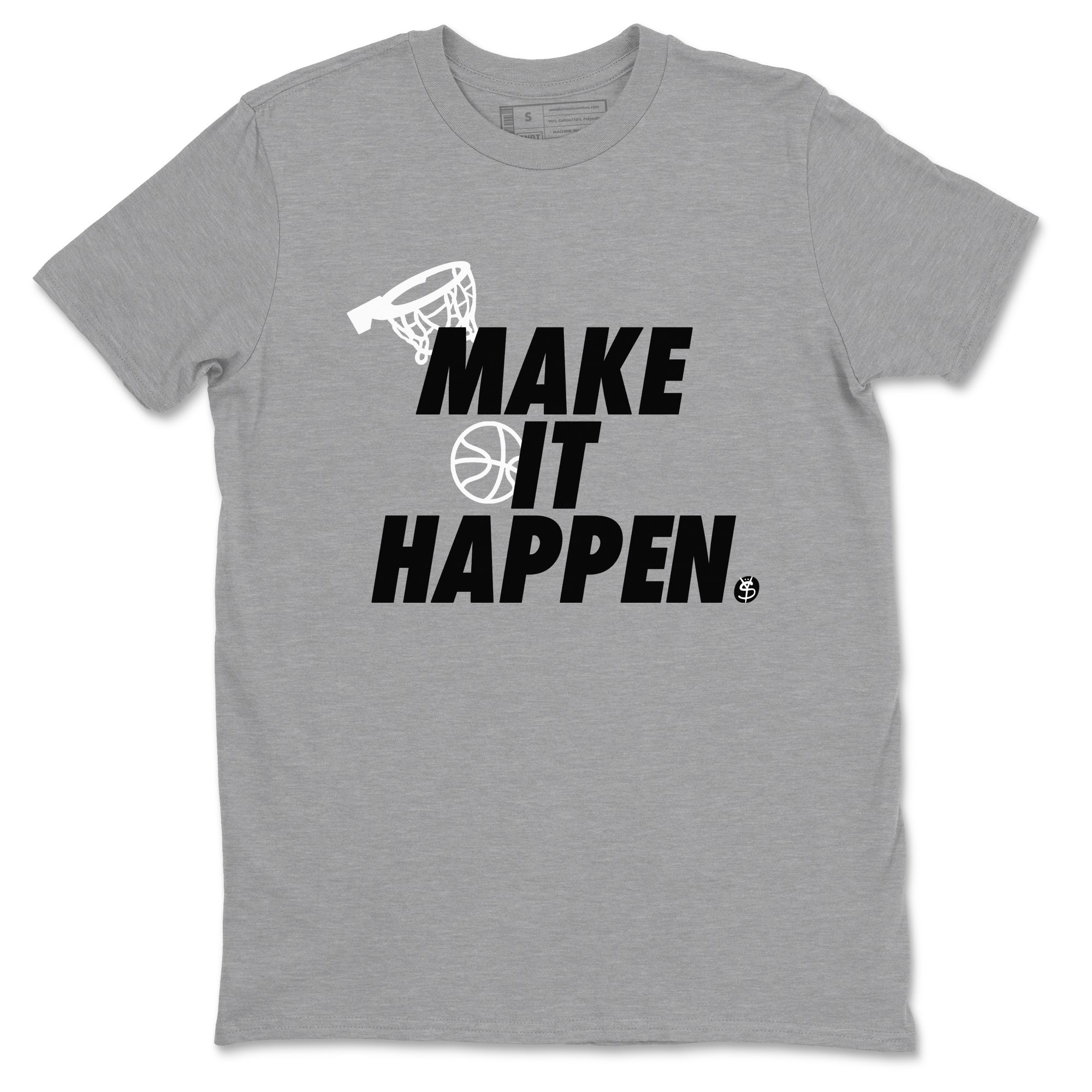 Make It Happen snkmatch Tees - Air Jordan 5 White Black