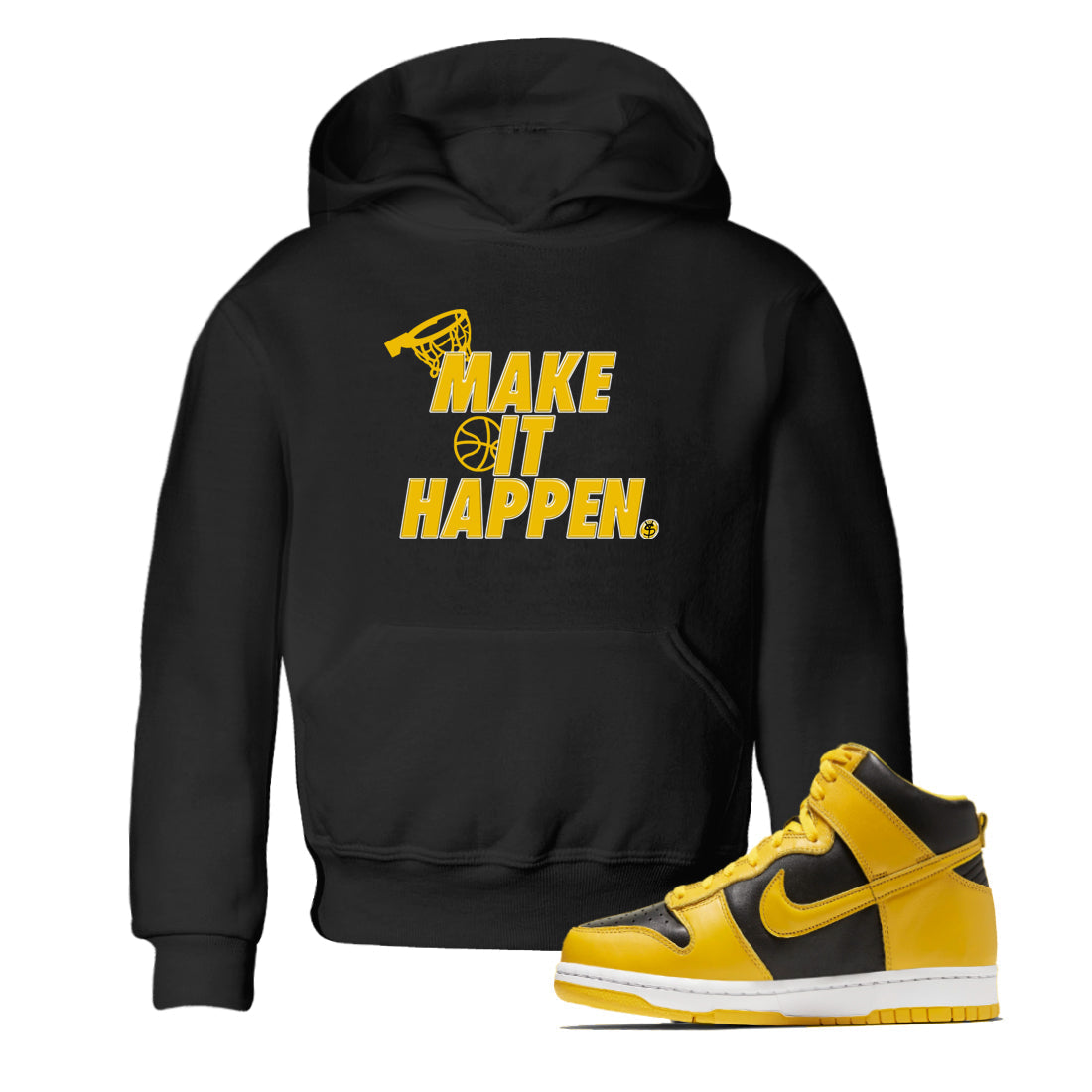 Make It Happen snkmatch Tees Kids - Dunk High Pollen