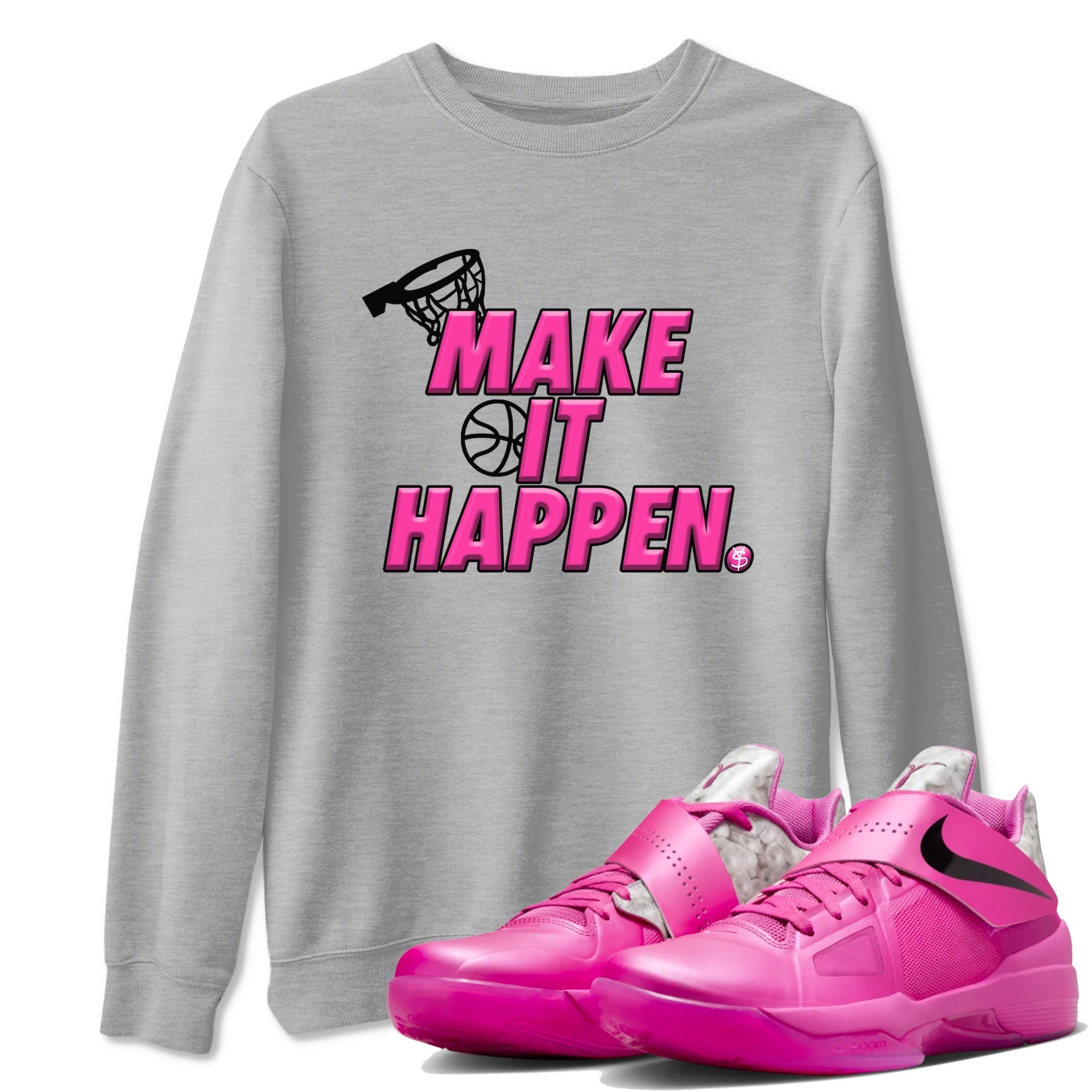 Make It Happen snkmatch Tees - Nike KD 4 Aunt Pearl
