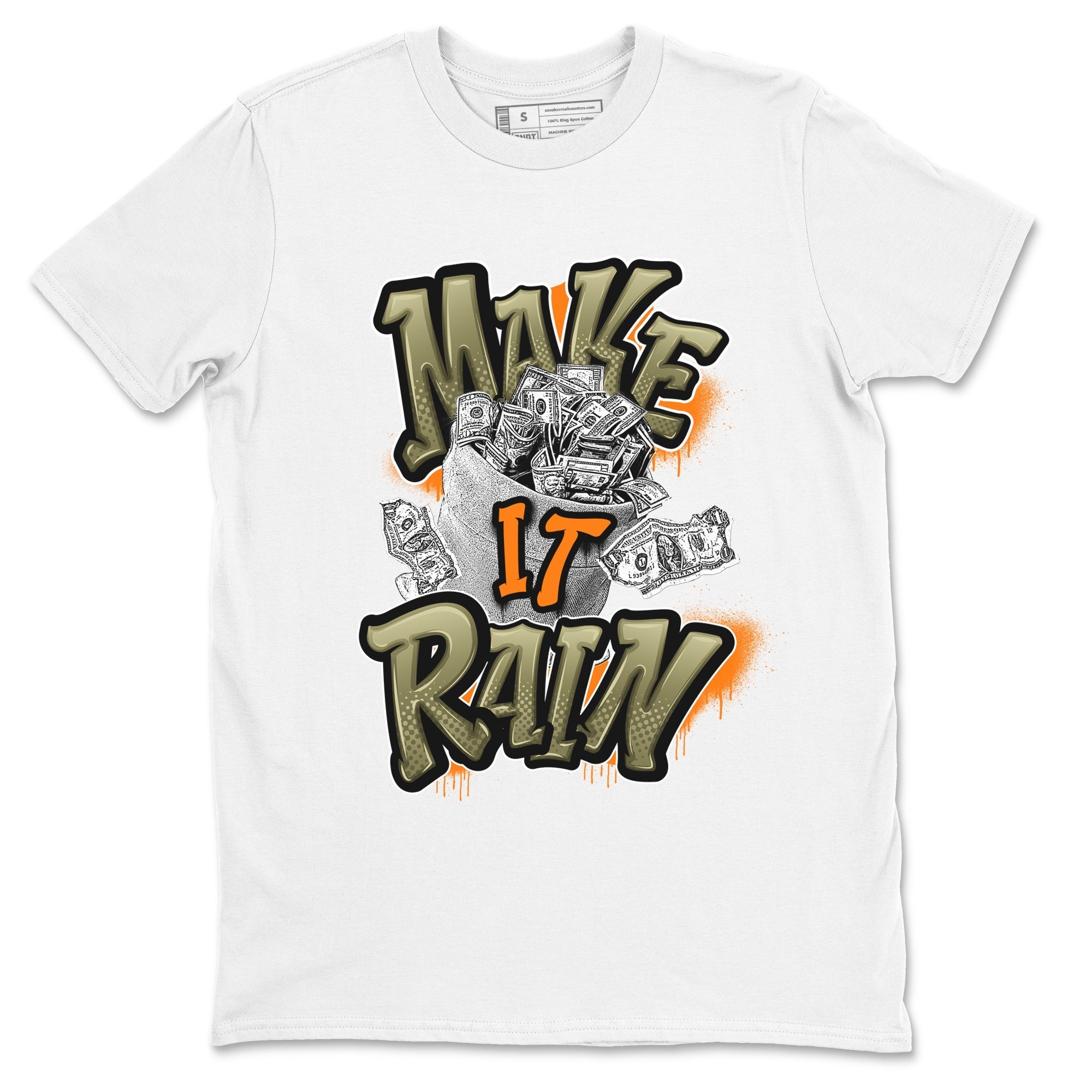Make It Rain Money snkmatch Tees - Air Jordan 5 Olive