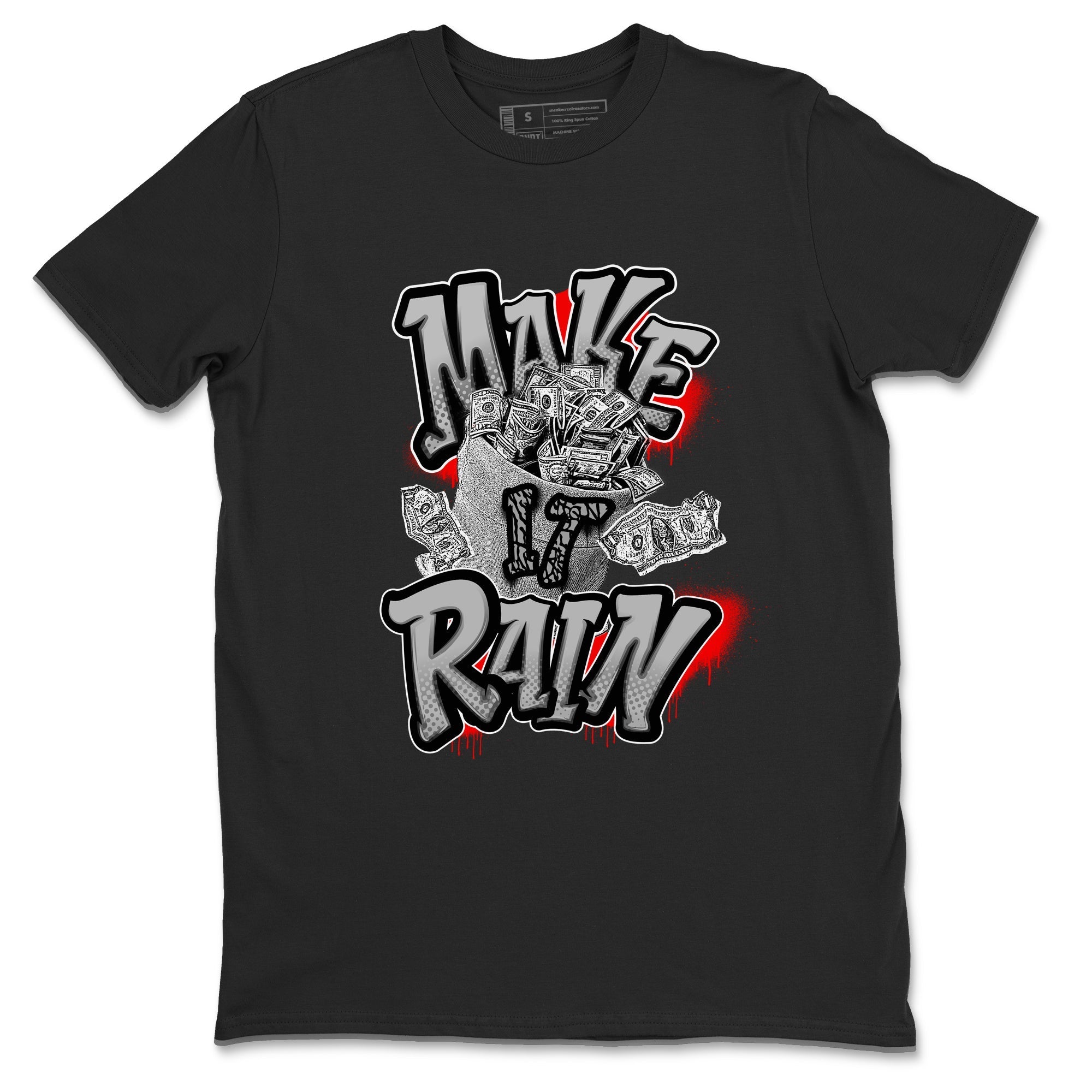 Make It Rain Money snkmatch Tees - Air Jordan 3 Black Cement