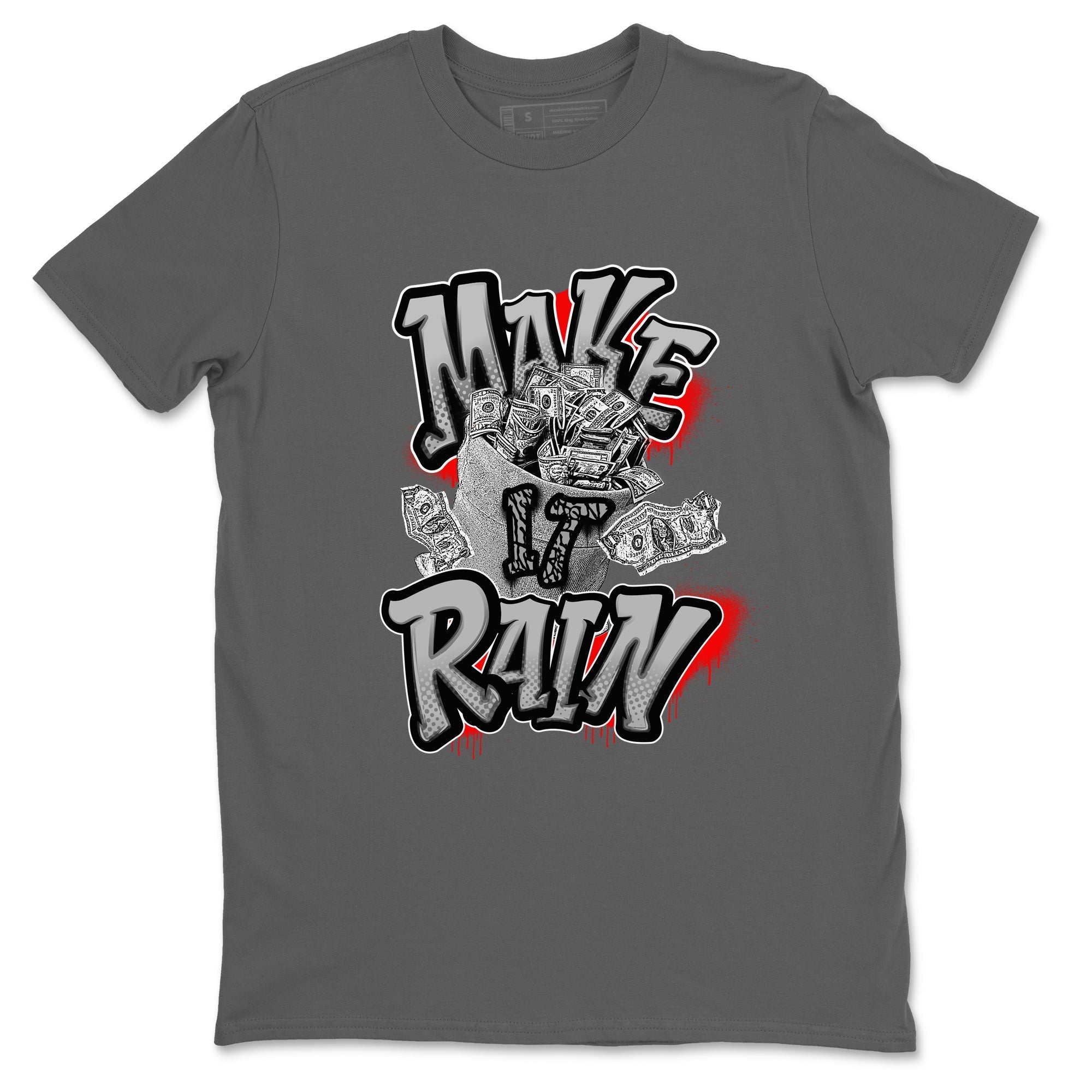 Make It Rain Money snkmatch Tees - Air Jordan 3 Black Cement