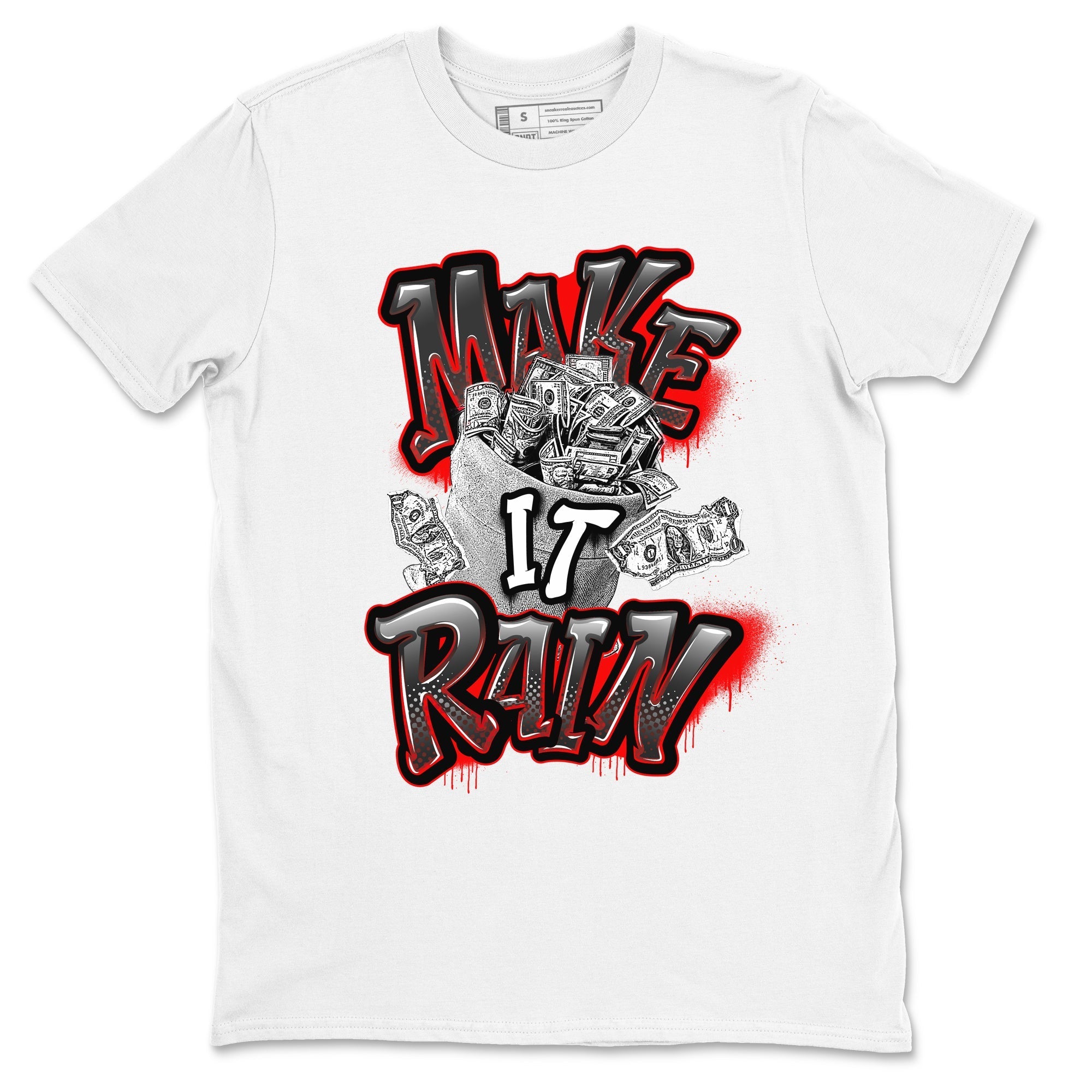 Make It Rain Money snkmatch Tees - Air Jordan 4 Bred Reimagined