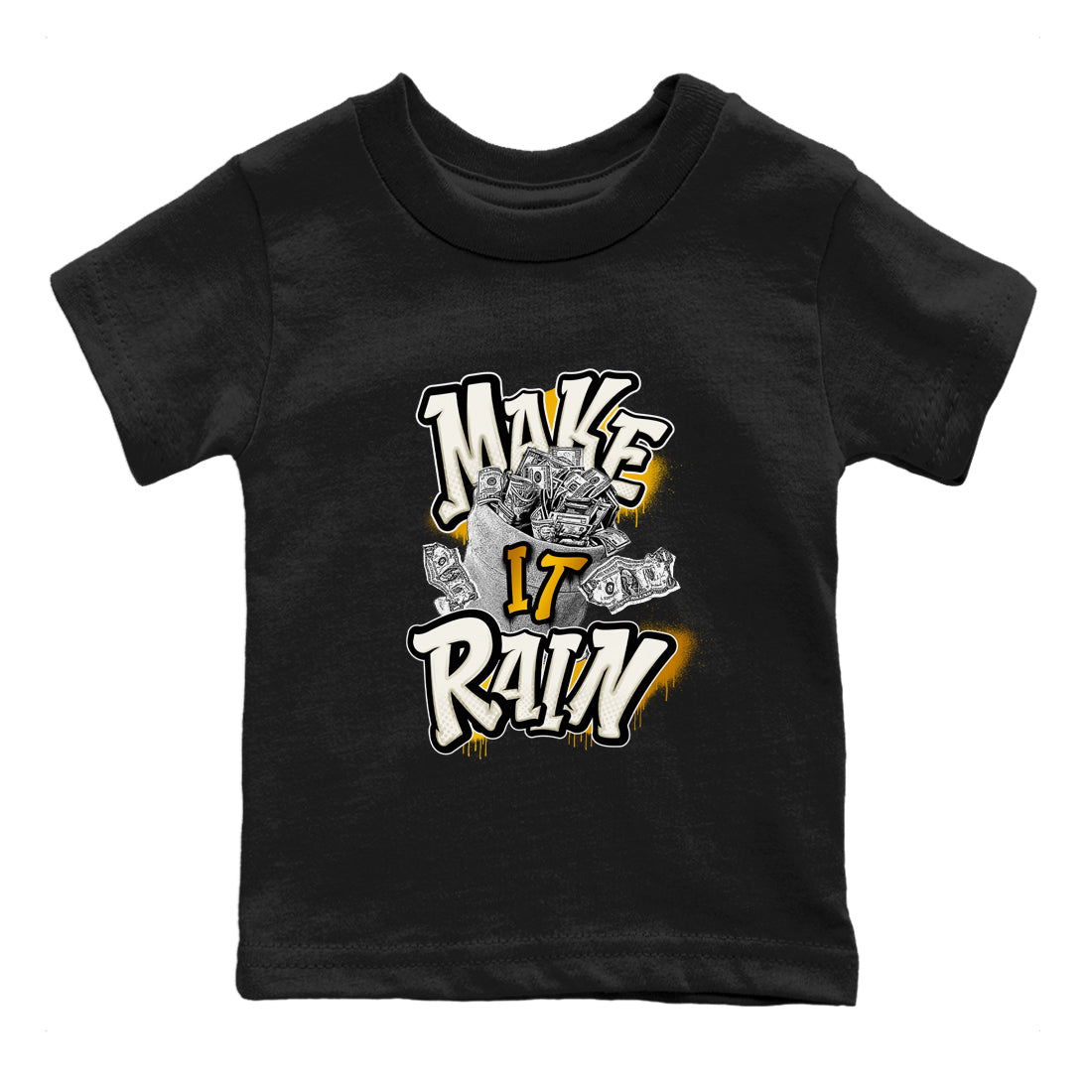 Make It Rain Money snkmatch Tees Kids - Air Jordan 4 Sail 2024