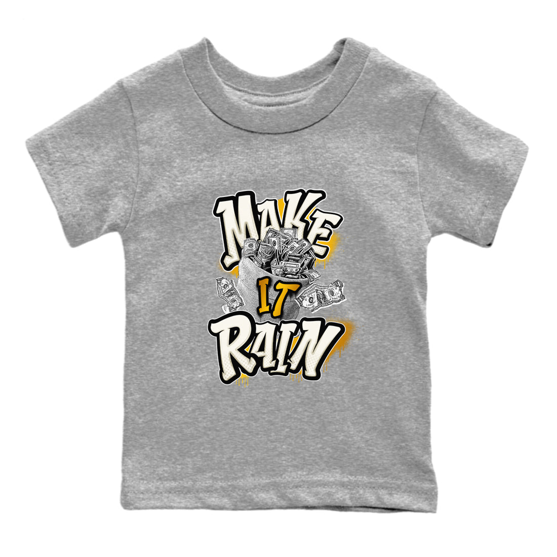 Make It Rain Money snkmatch Tees Kids - Air Jordan 4 Sail 2024