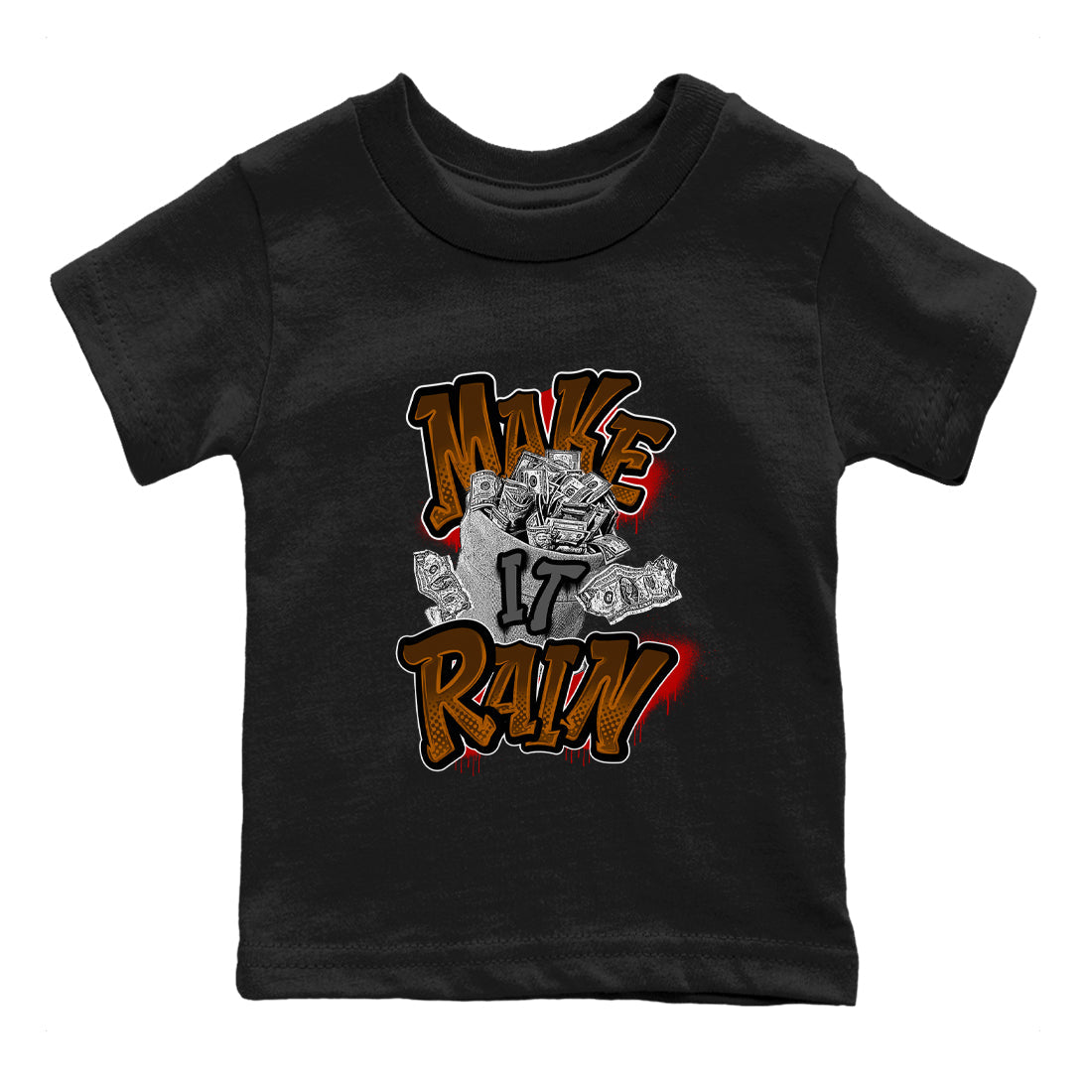 Make It Rain Money snkmatch Tees Kids - Air Jordan 5 Archaeo Brown