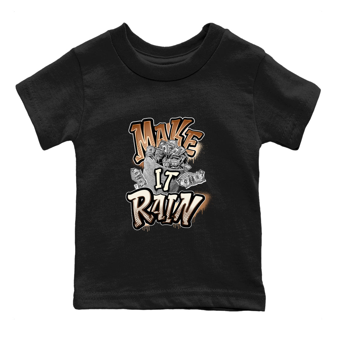 Make It Rain Money snkmatch Tees Kids - Air Jordan 5 Golden Ticket