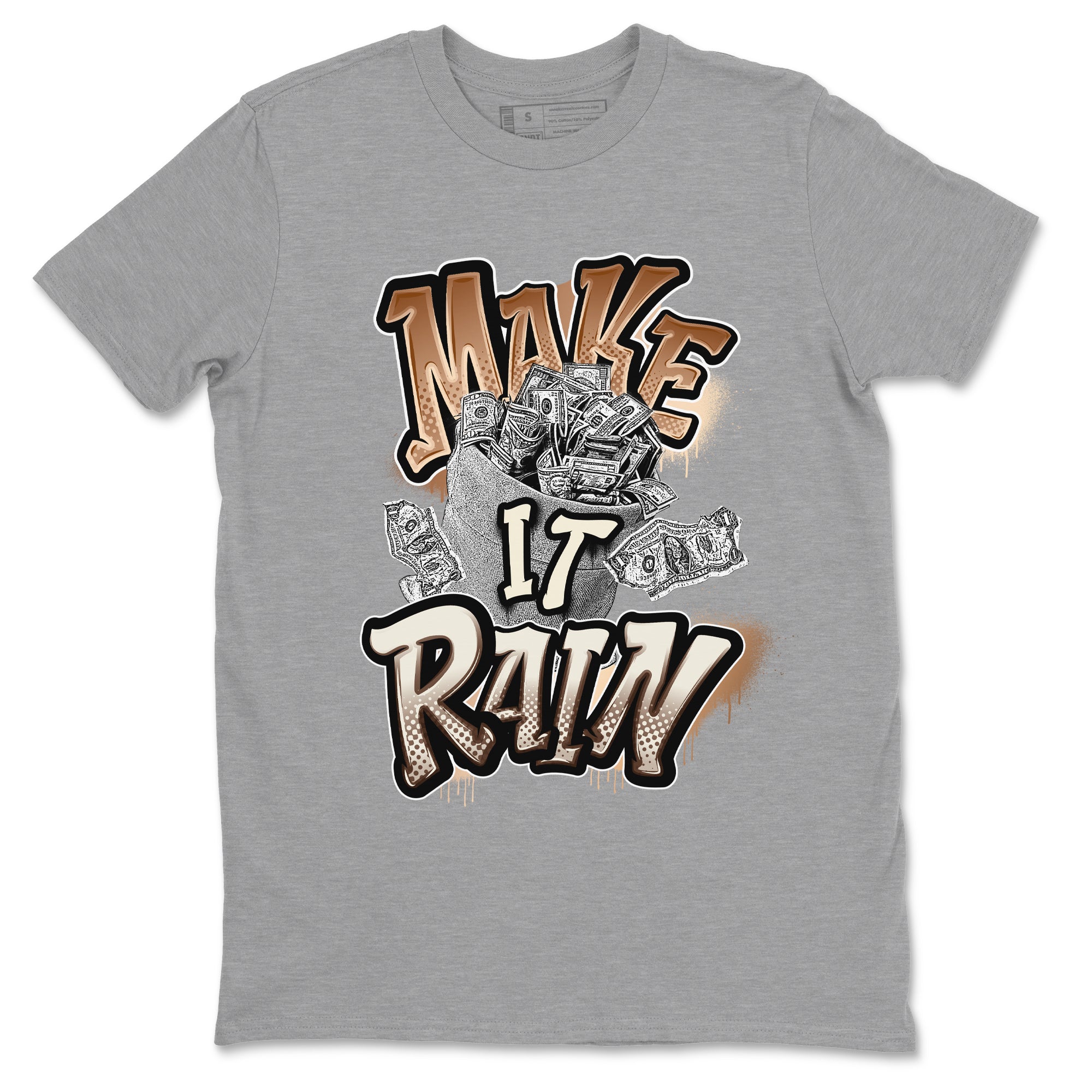 Make It Rain Money snkmatch Tees - Air Jordan 5 Golden Ticket