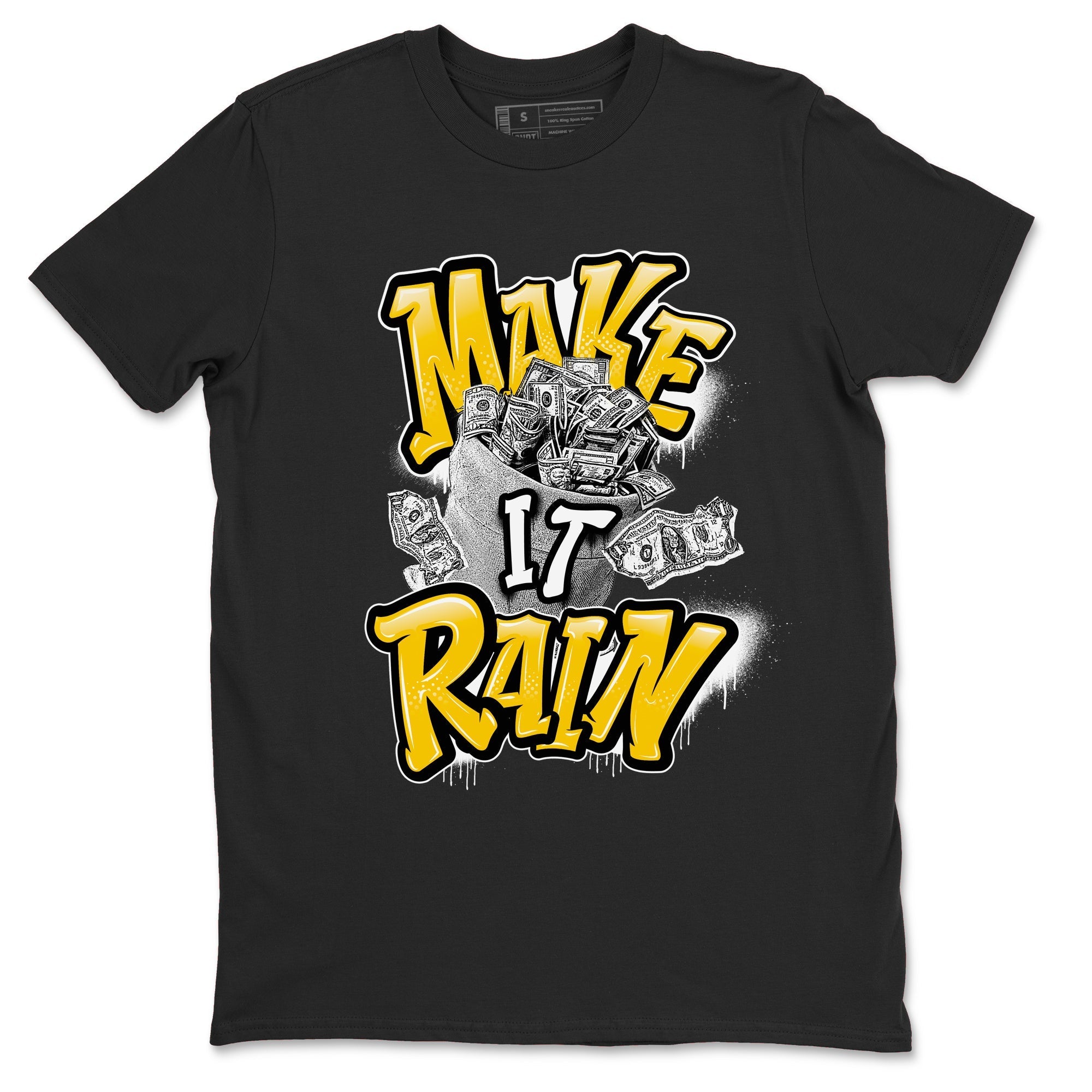 Make It Rain Money snkmatch Tees - Air Jordan 6 Yellow Ochre