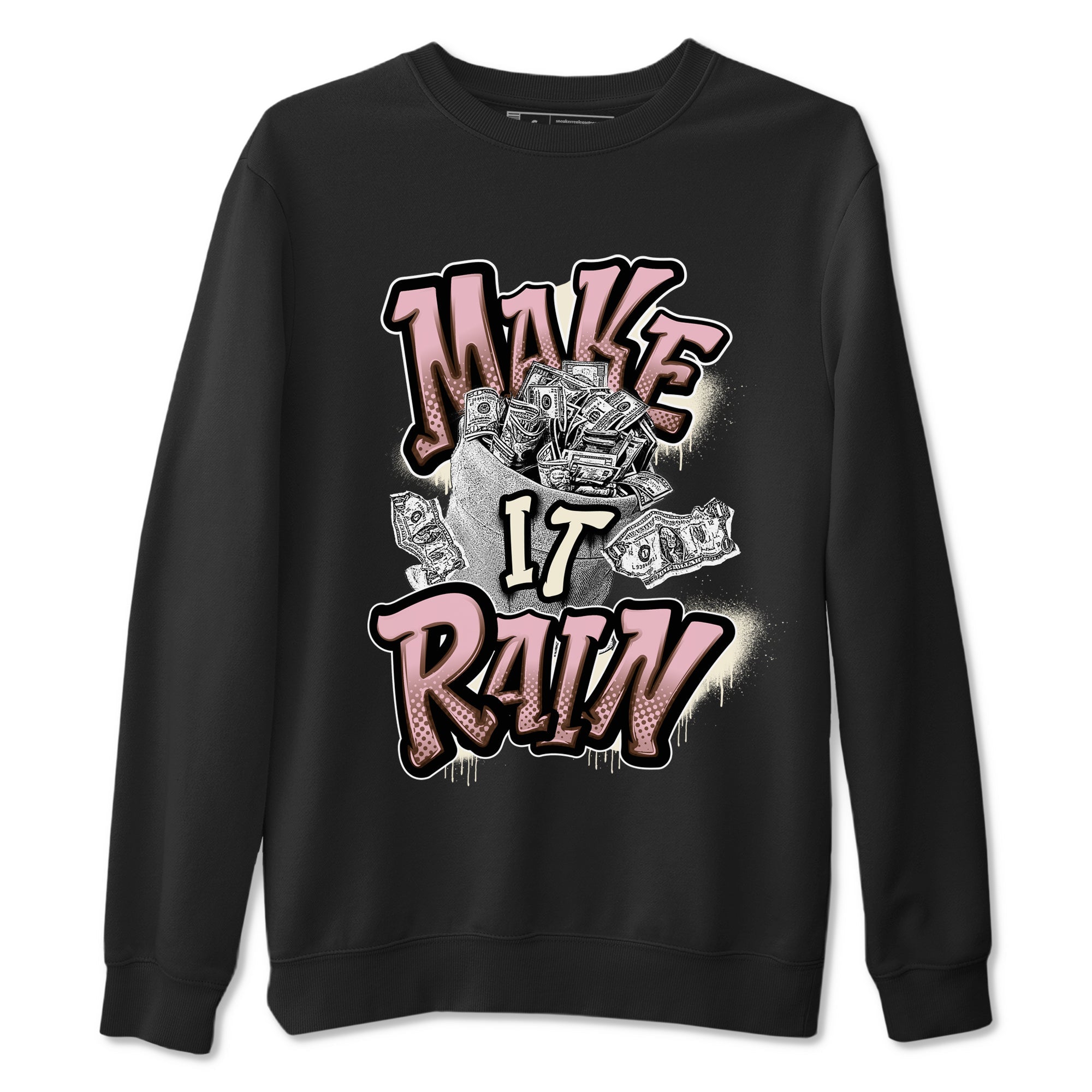 Make It Rain Money snkmatch Tees - Dunk Cacao Wow And Pink Foam