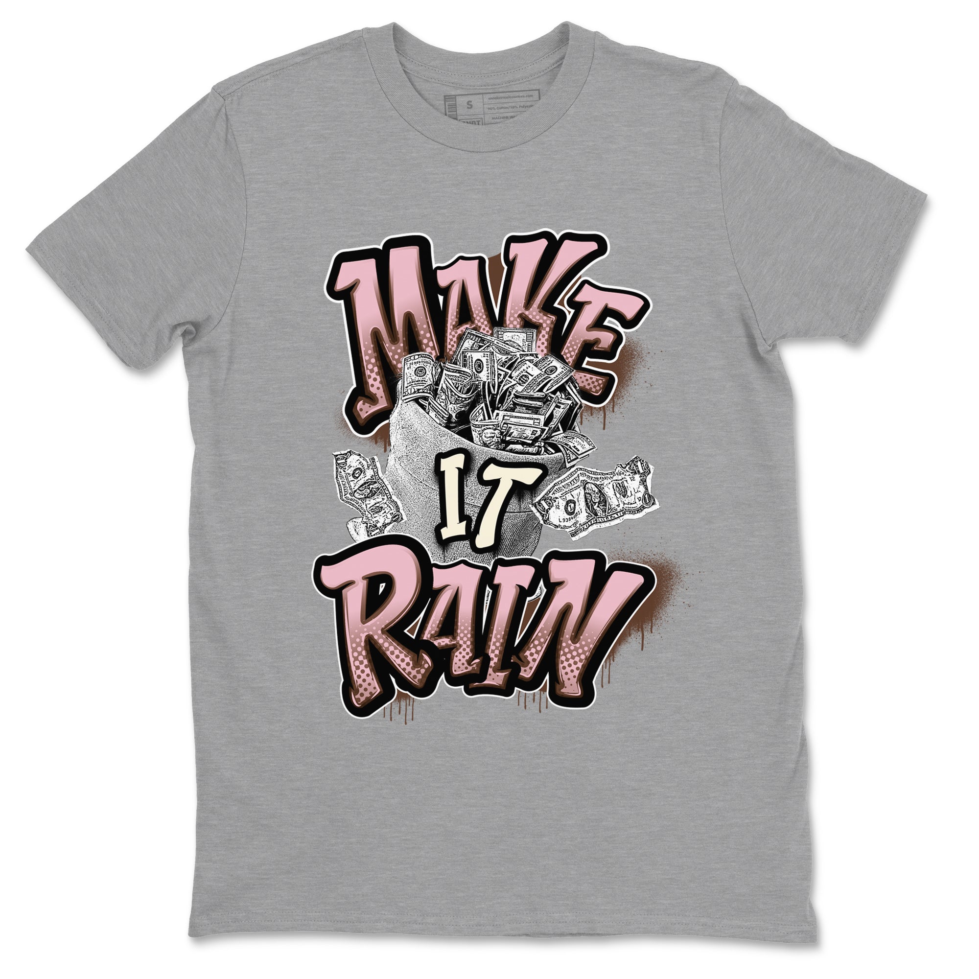 Make It Rain Money snkmatch Tees - Dunk Cacao Wow And Pink Foam