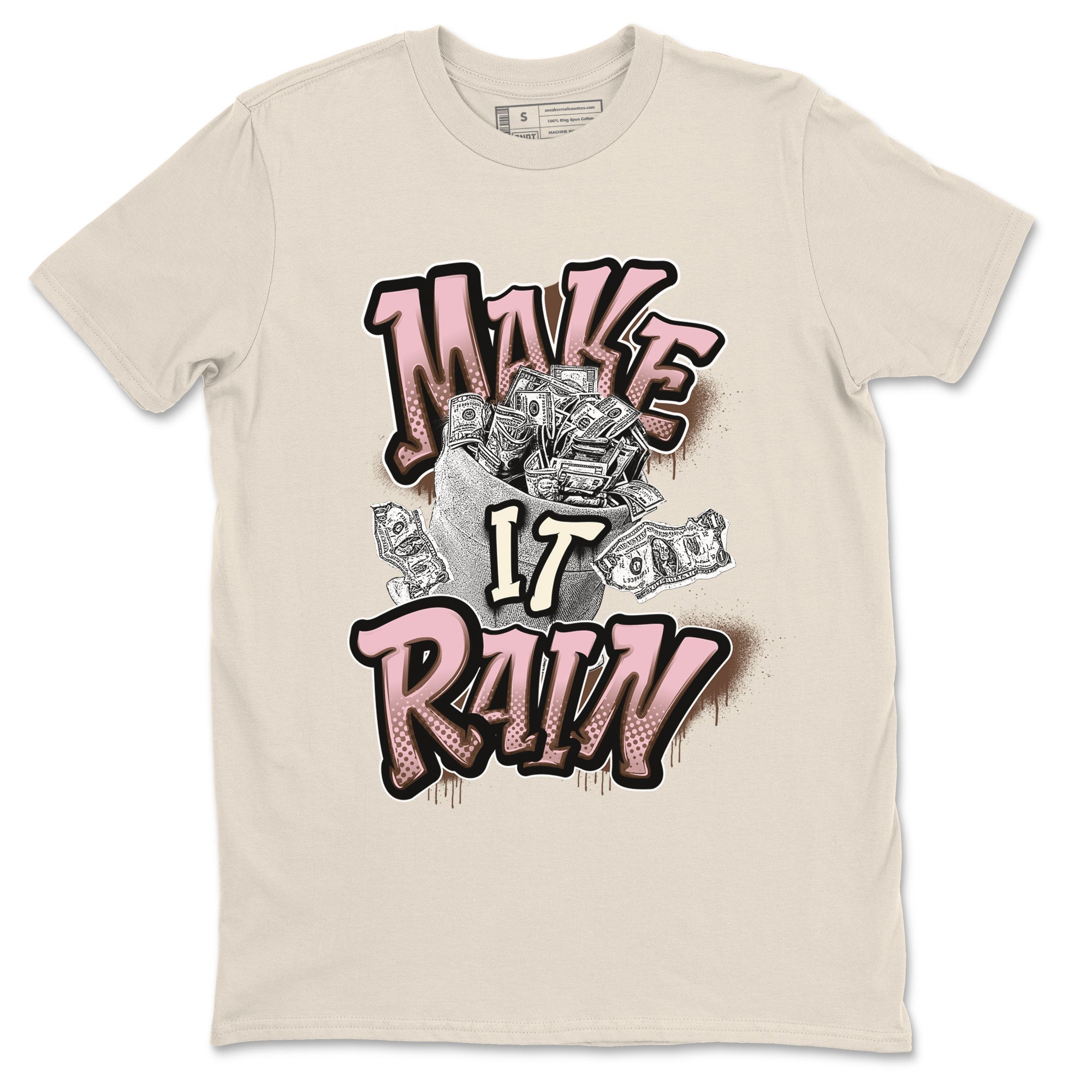 Make It Rain Money snkmatch Tees - Dunk Cacao Wow And Pink Foam