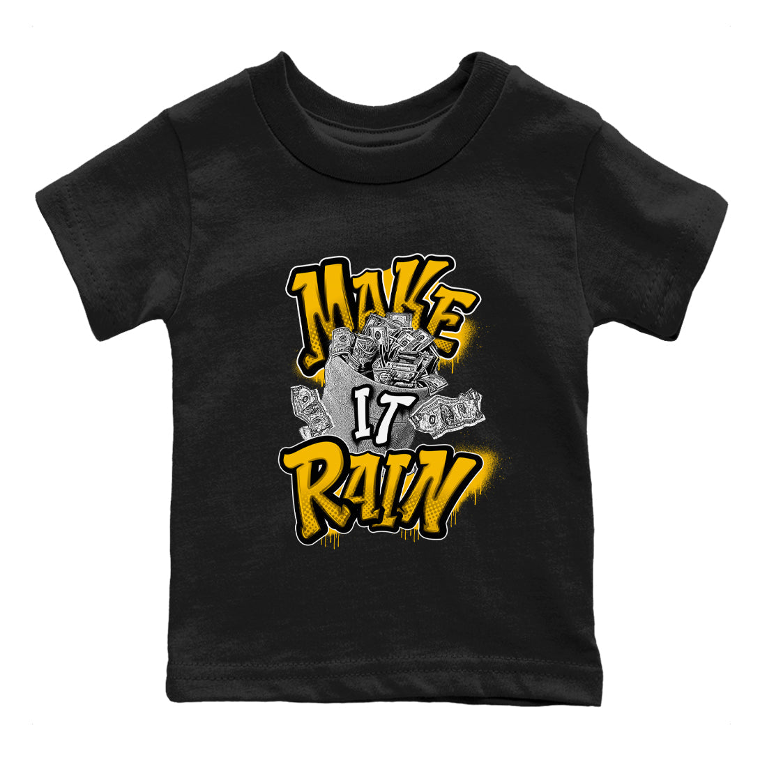 Make It Rain Money snkmatch Tees Kids - Dunk High Pollen