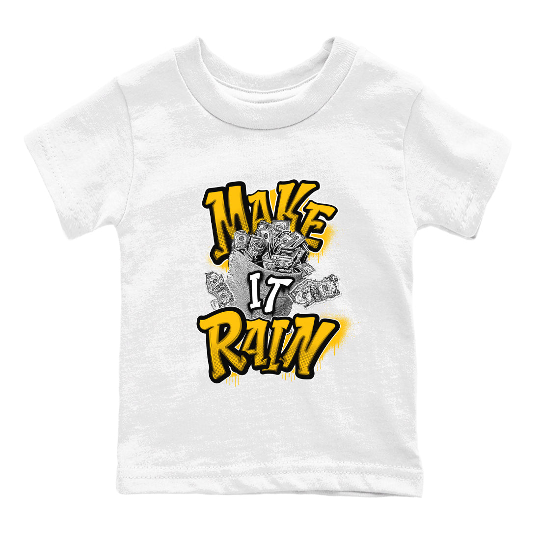Make It Rain Money snkmatch Tees Kids - Dunk High Pollen