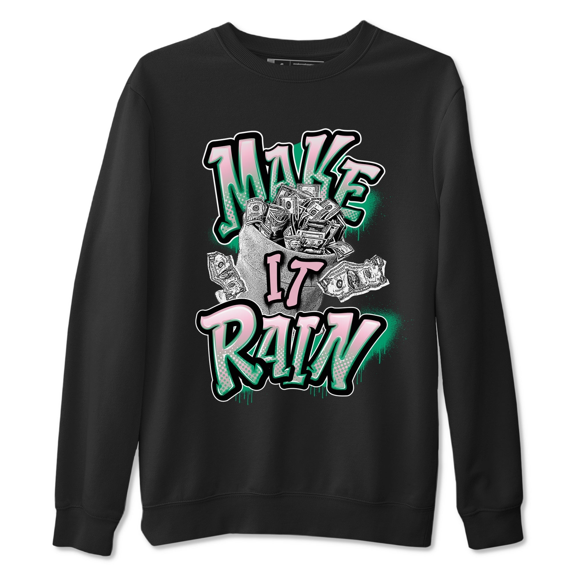 Make It Rain Money snkmatch Tees - Dunk Medium Soft Pink Malachite