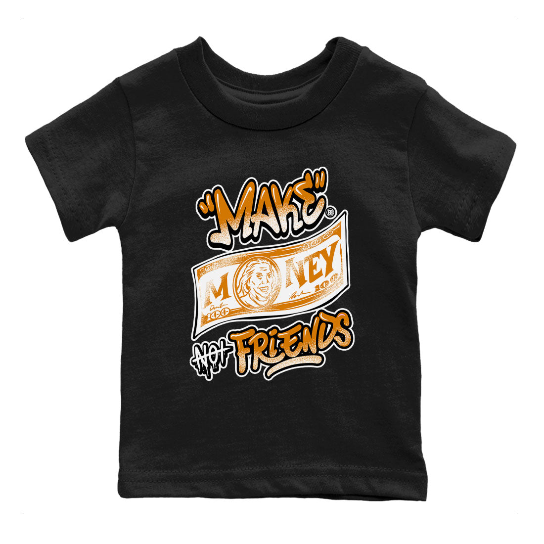 Make Money Not Friends snkmatch Tees Kids - Dunk Dark Curry